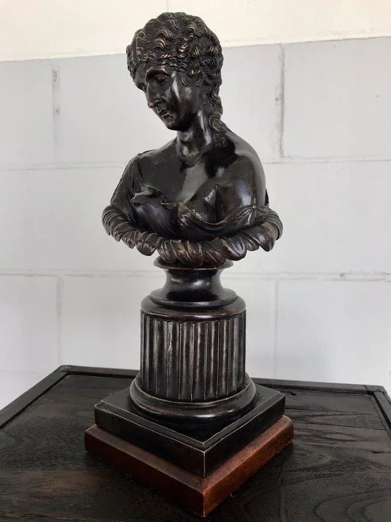 Early 20th Century Grand Tour Style Bronze Bust of Clytie - 6