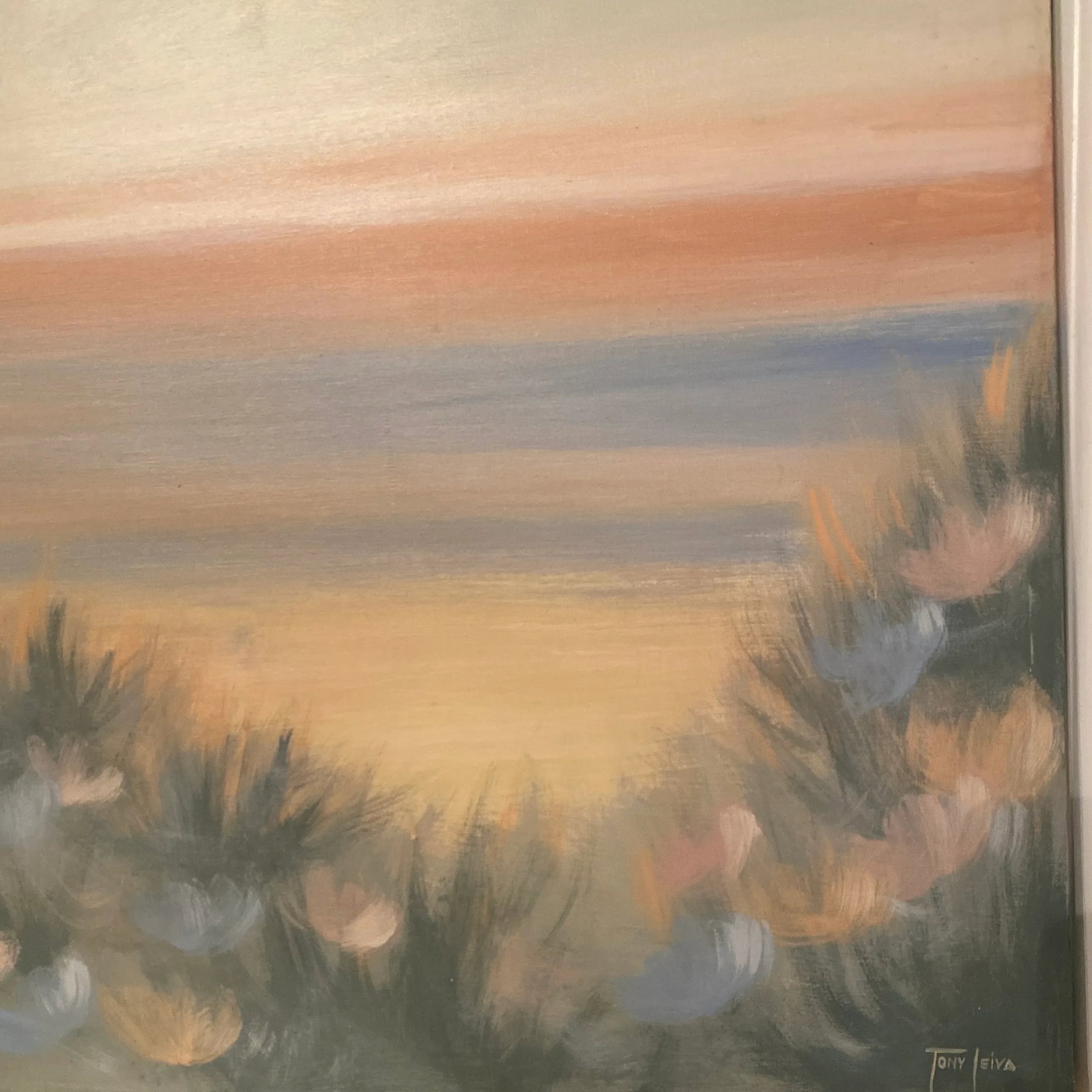 Minimalistic Abstract Painting "Twillight Mood" by Tony Leiva - 3