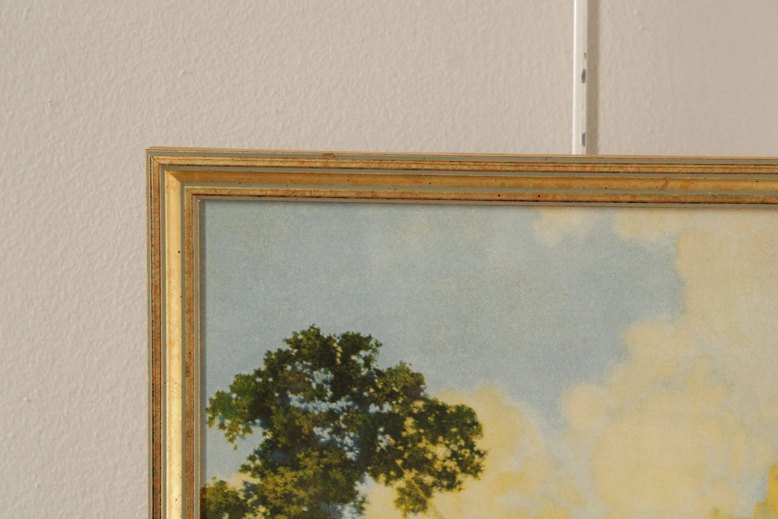 1920s Maxfield Parrish Arts & Crafts Framed 'the Knave Watching Violetta Depart' Print - 5