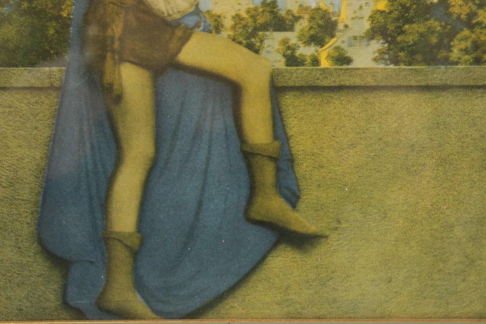 1920s Maxfield Parrish Arts & Crafts Framed 'the Knave Watching Violetta Depart' Print - 8