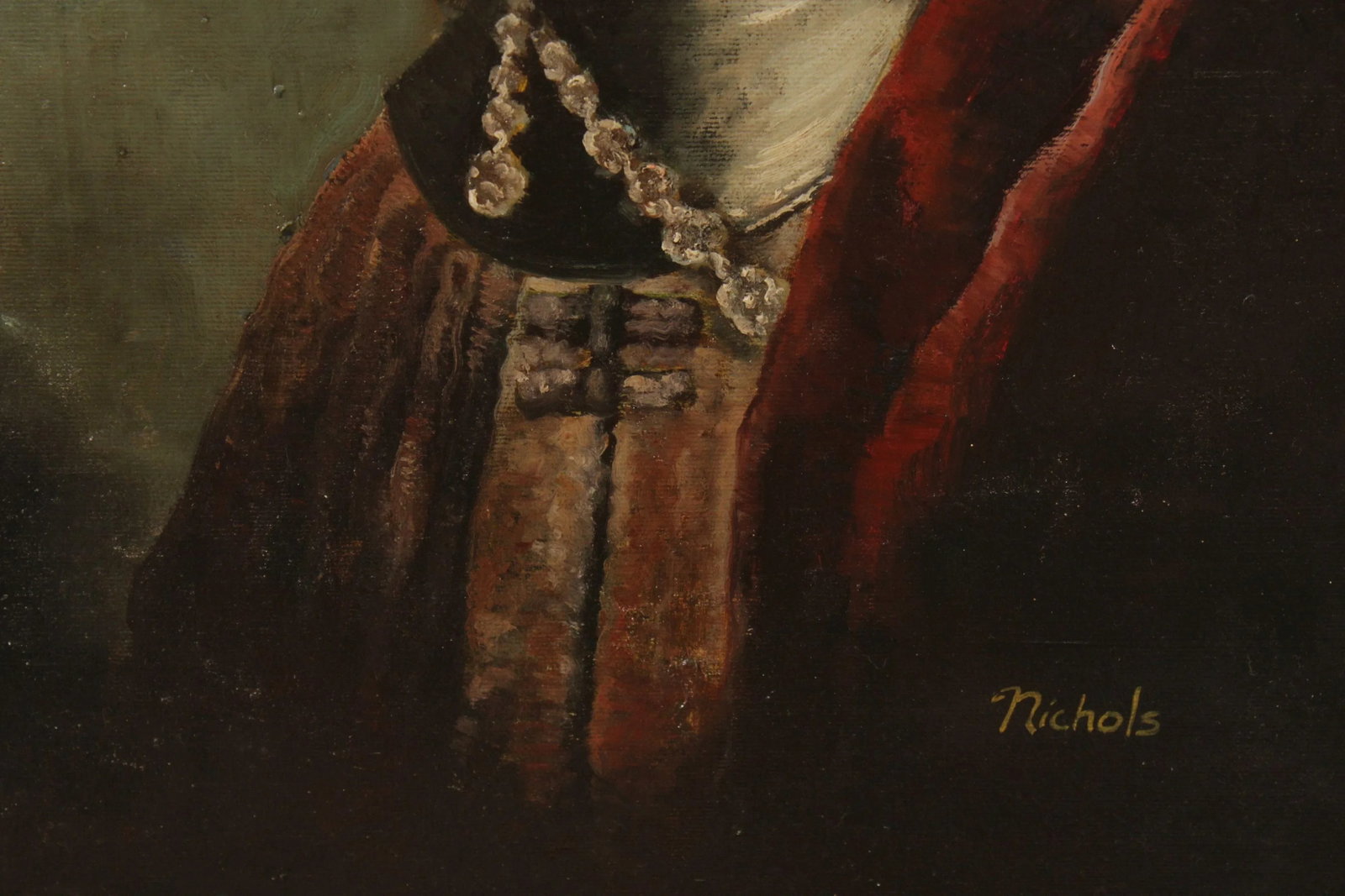 Early 21st Century Self Portrait Oil Painting After Rembrandt, Signed 'Nichlos' - 9