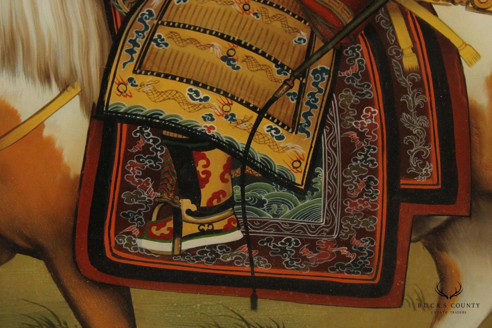 Chinese 'The Qianlong Emperor in Ceremonial Armor on Horseback' Reverse Portrait Portrait, After Giu - 4