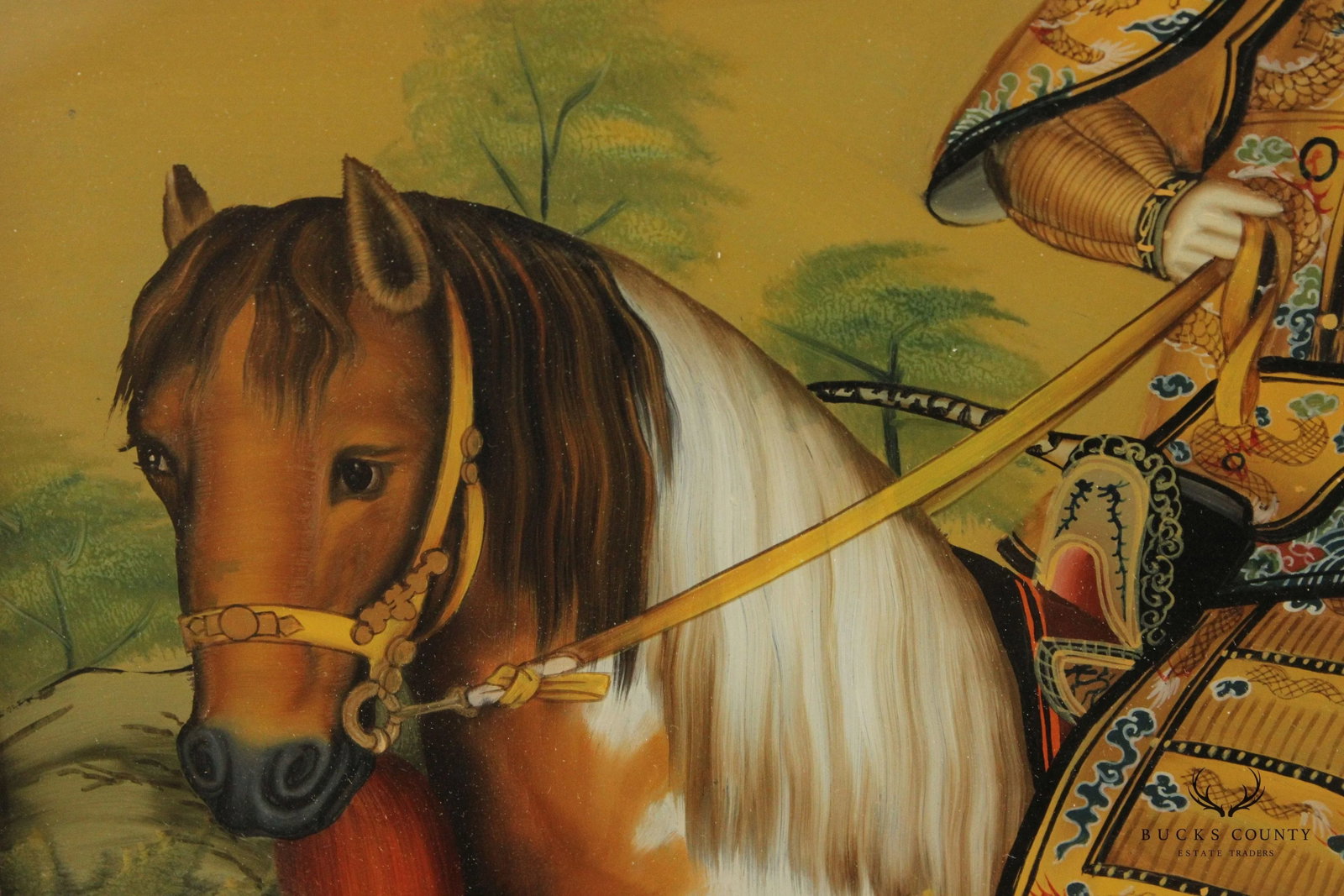 Chinese 'The Qianlong Emperor in Ceremonial Armor on Horseback' Reverse Portrait Portrait, After Giu - 7