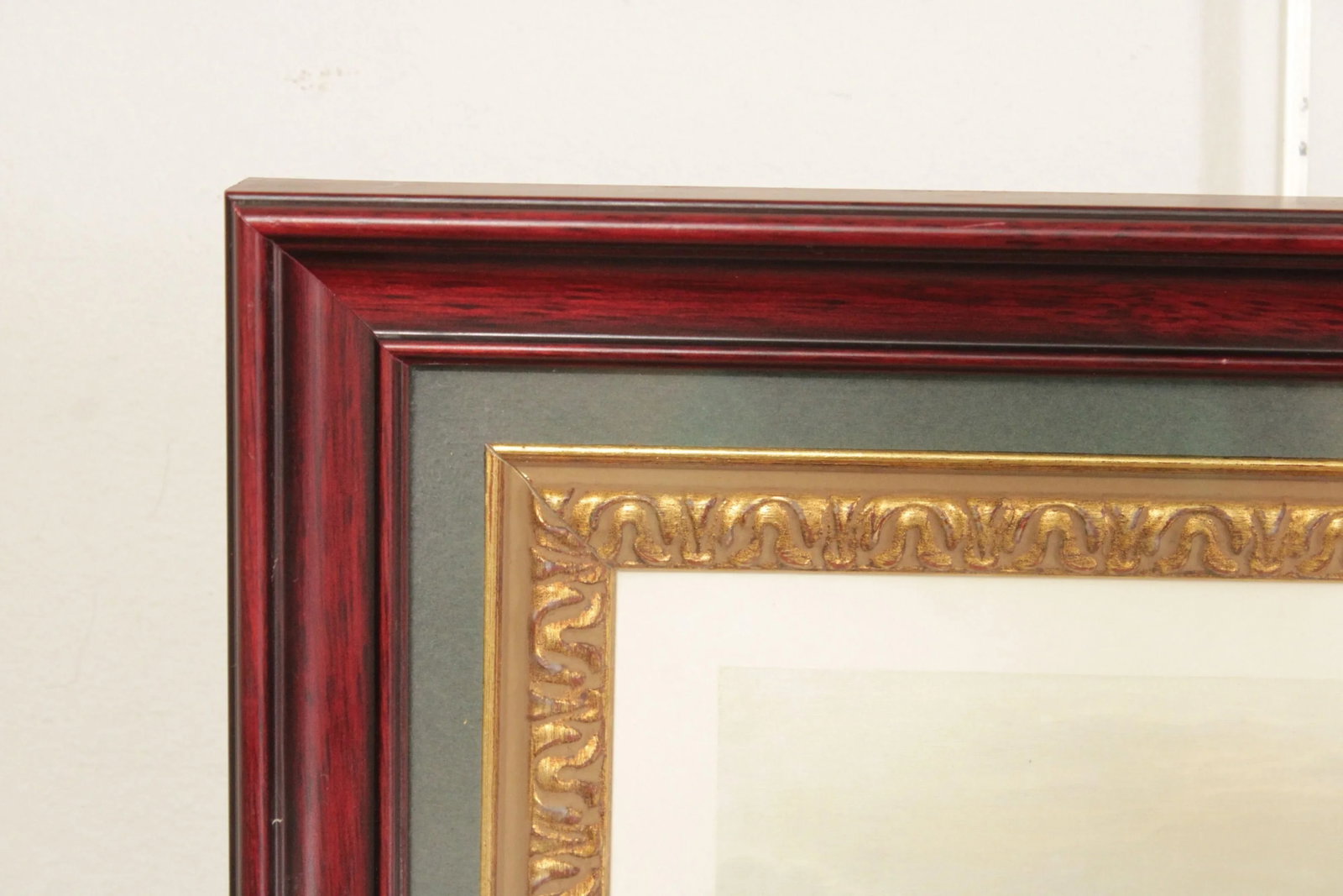 English Estate 'Studley Royal House' Illustration Print, Custom Framed - 5
