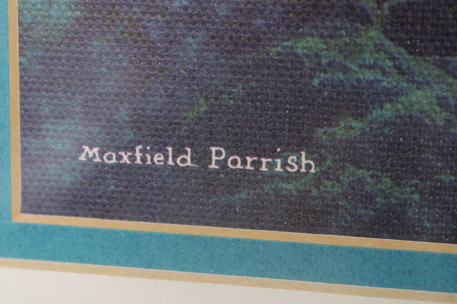1970s Maxfield Parrish Framed 'New Moon' Giclee Print - 10