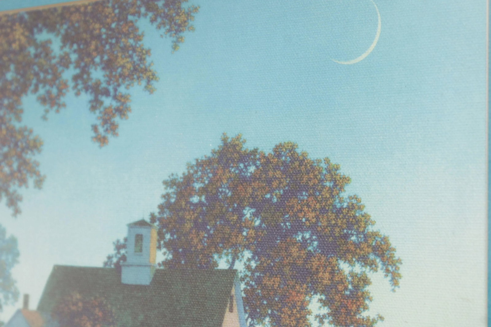 1970s Maxfield Parrish Framed 'New Moon' Giclee Print - 7