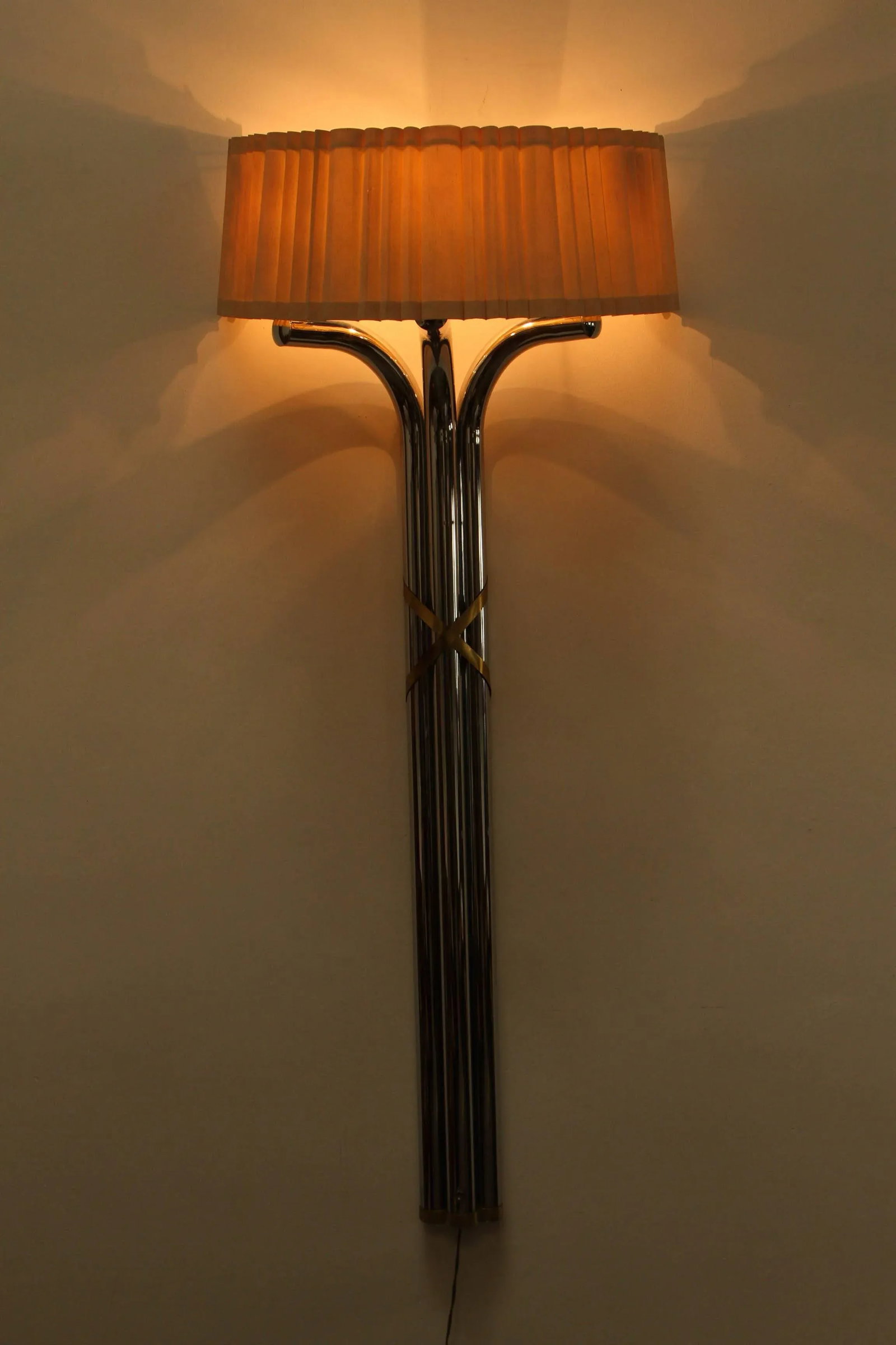Large Oversized Modernist Art Deco Style 5 Feet Wall Sconces - a Pair - 4