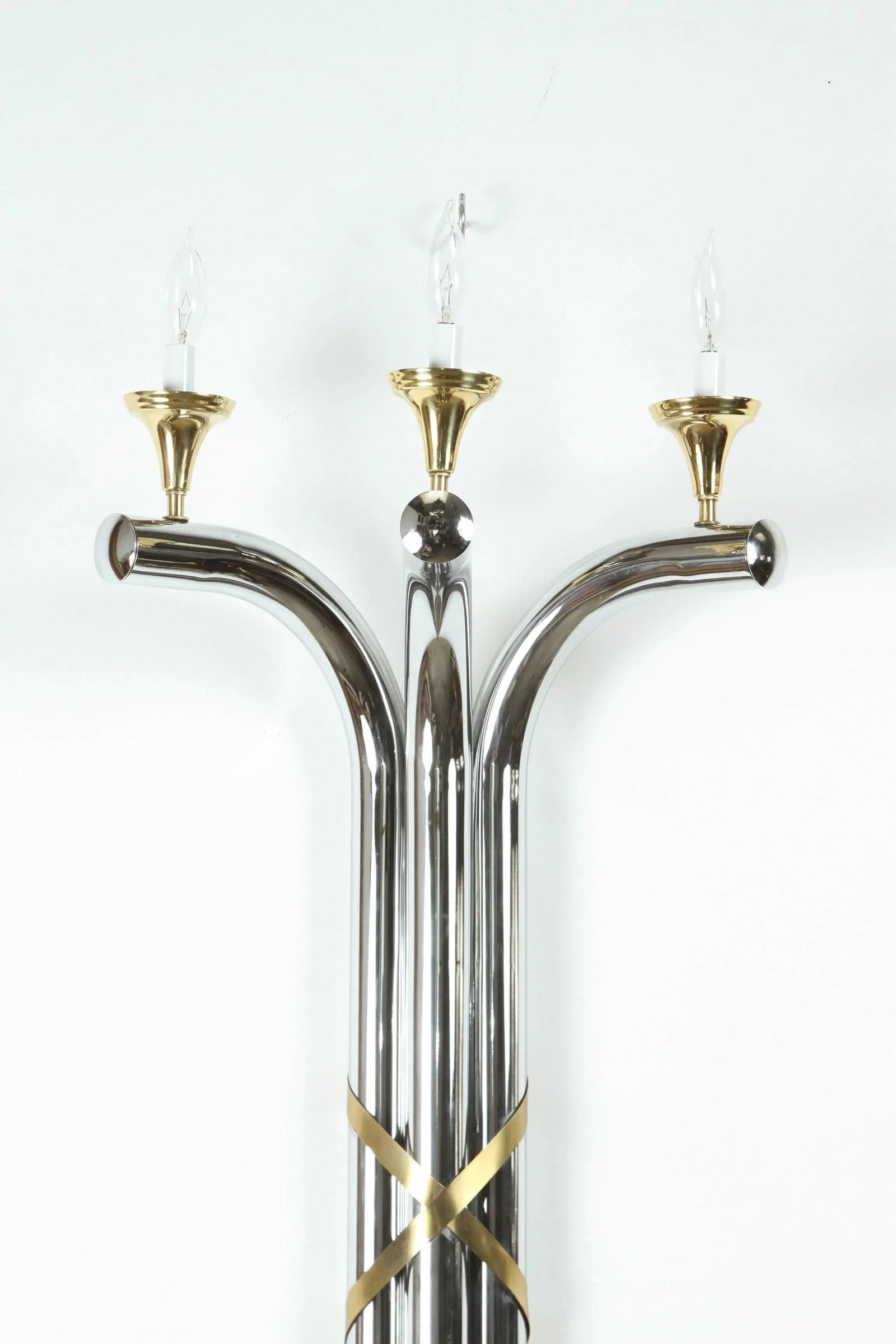 Large Oversized Modernist Art Deco Style 5 Feet Wall Sconces - a Pair - 8