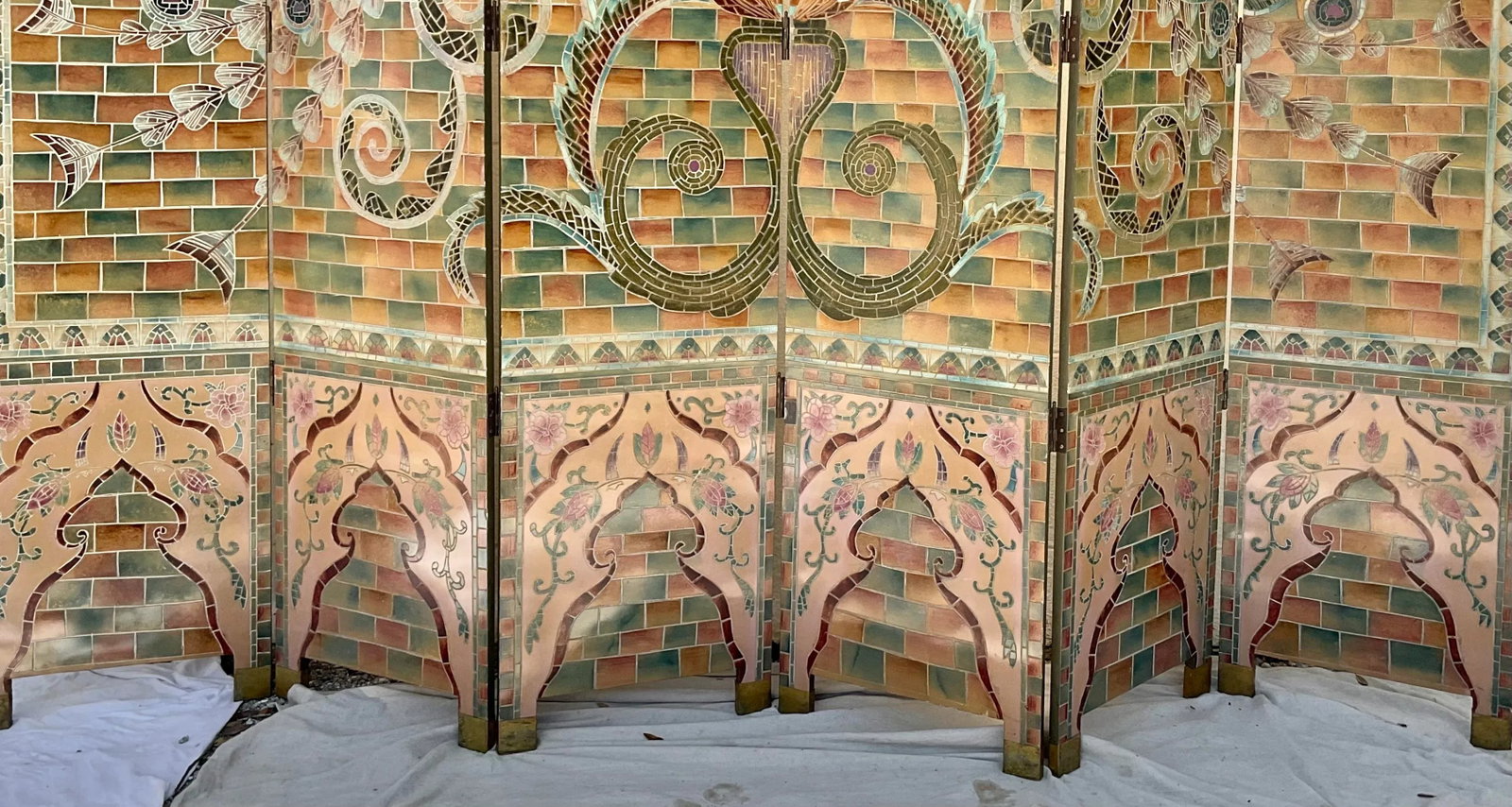 Stunning Art Deco Style Six Panel Screen - 10
