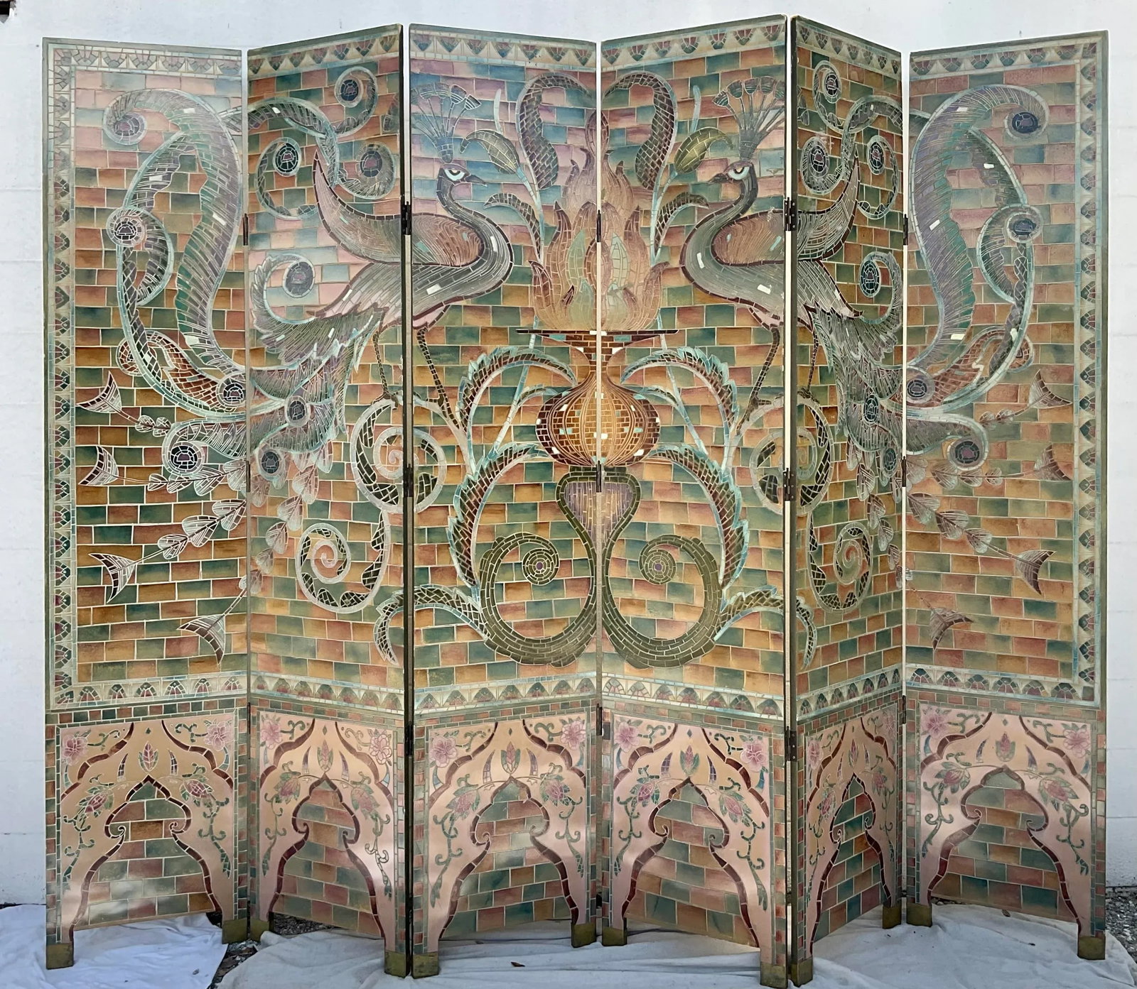 Stunning Art Deco Style Six Panel Screen - 2