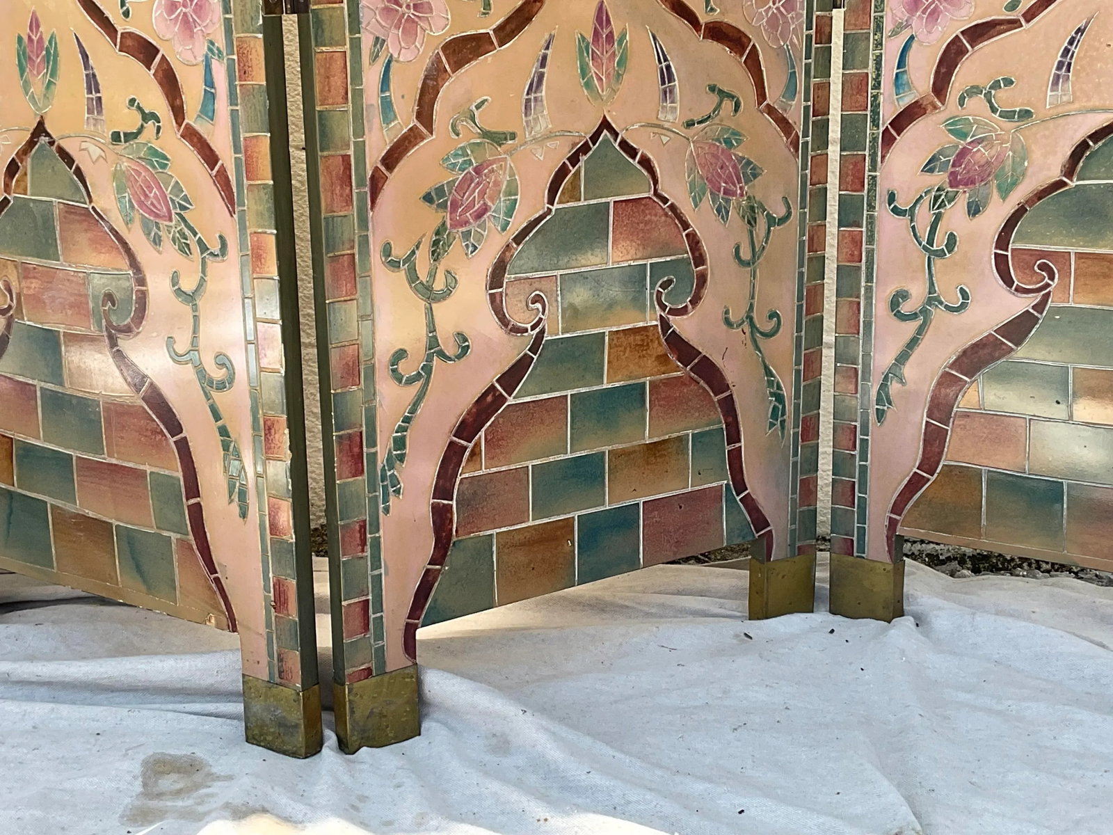 Stunning Art Deco Style Six Panel Screen - 4