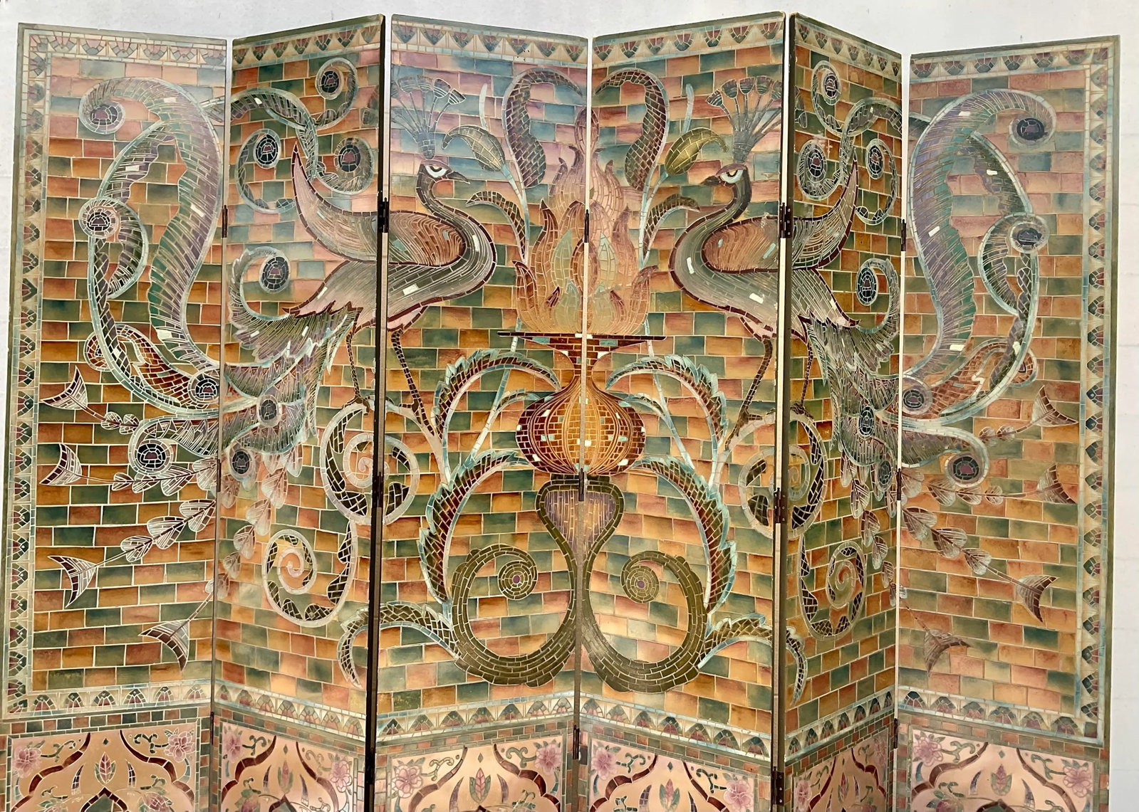 Stunning Art Deco Style Six Panel Screen - 5