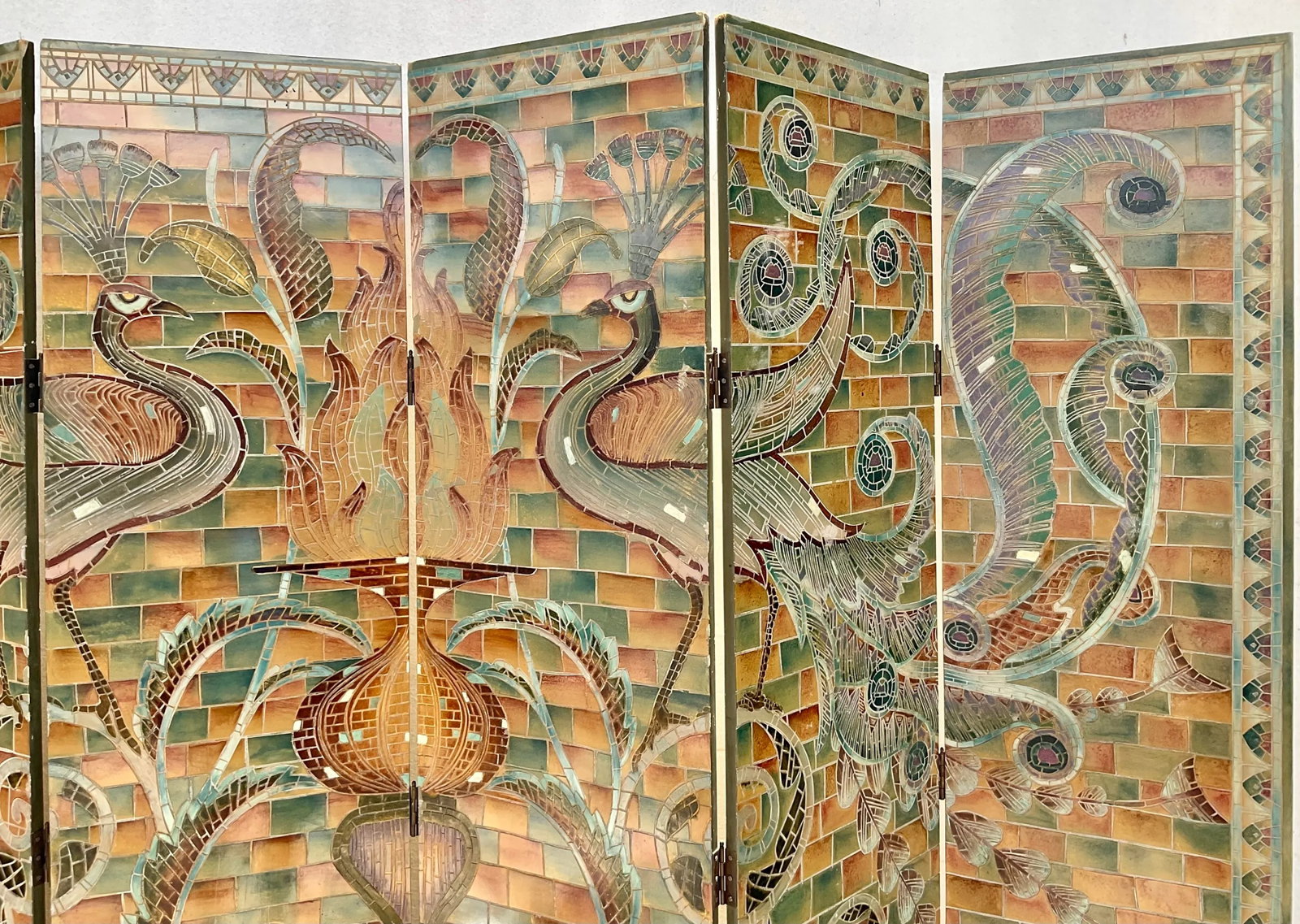Stunning Art Deco Style Six Panel Screen - 7