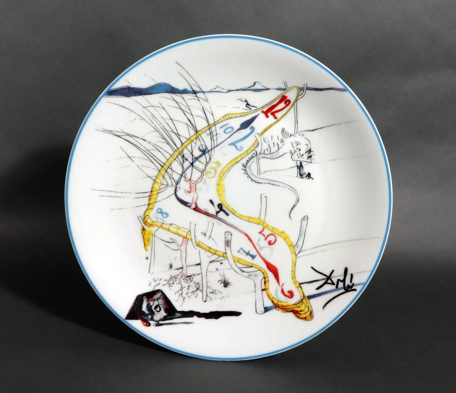 Salvador Dali Limoges Porcelain Plates, La Conquete Du Cosmos, Set of 6, 1970s - 9