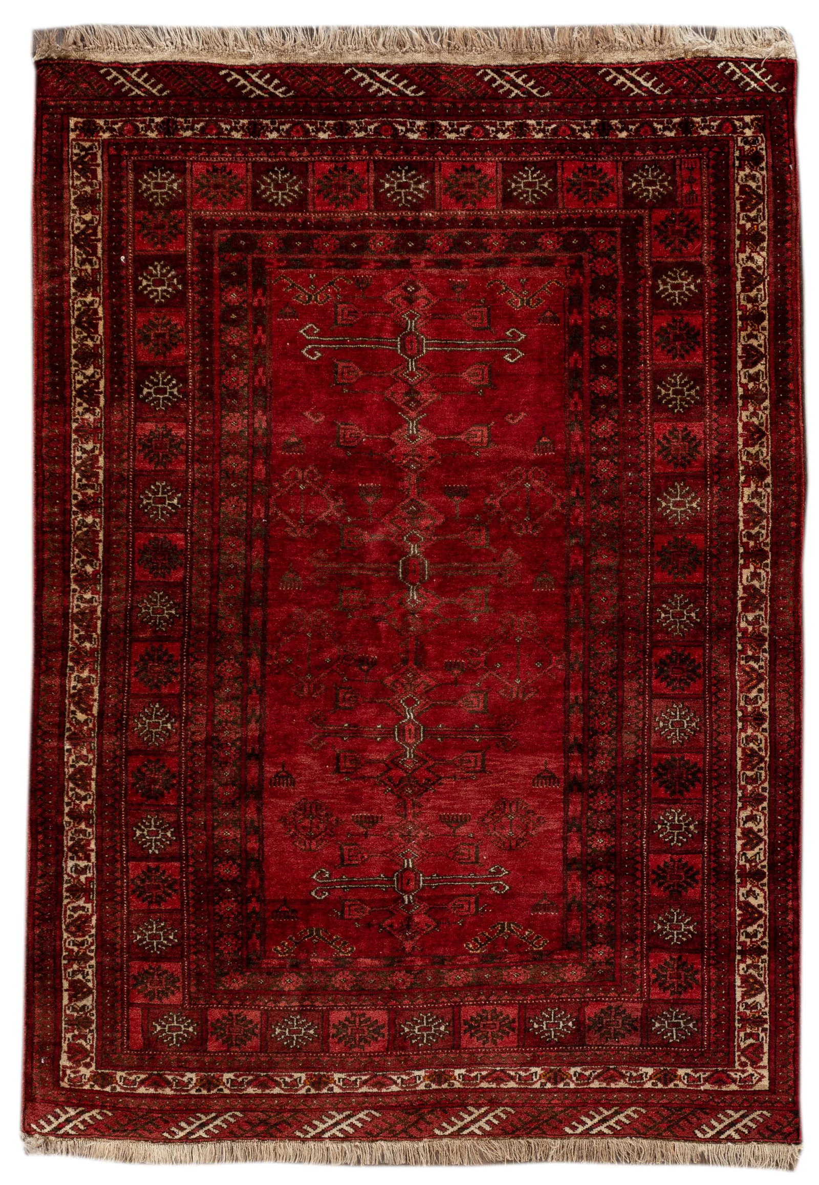 Vintage Persian Rug, 4'5" X 6'2" - 9