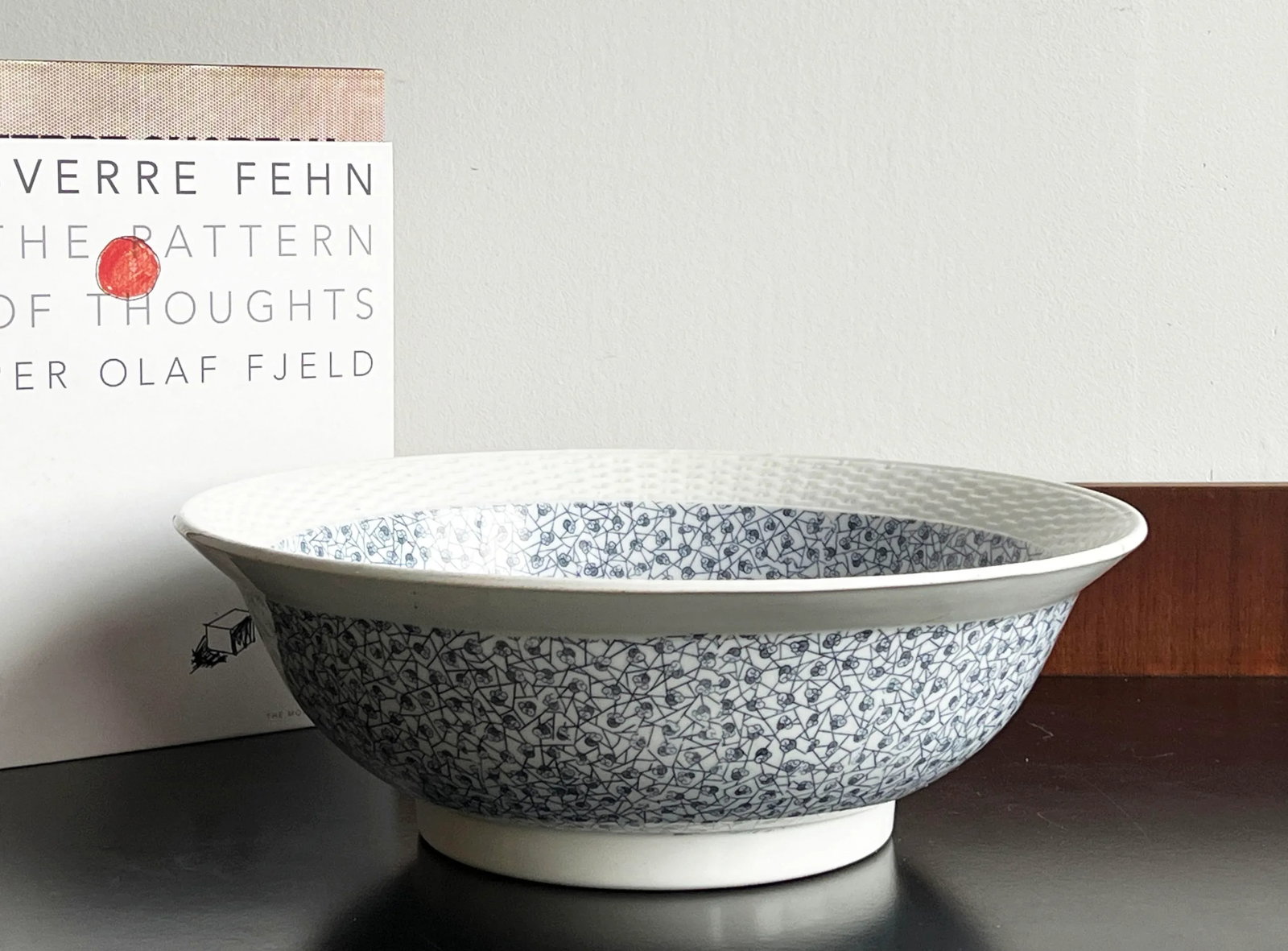 Antique 15" Brownfield & Sons 'Pompadour' Ironstone Serving Bowl - 4