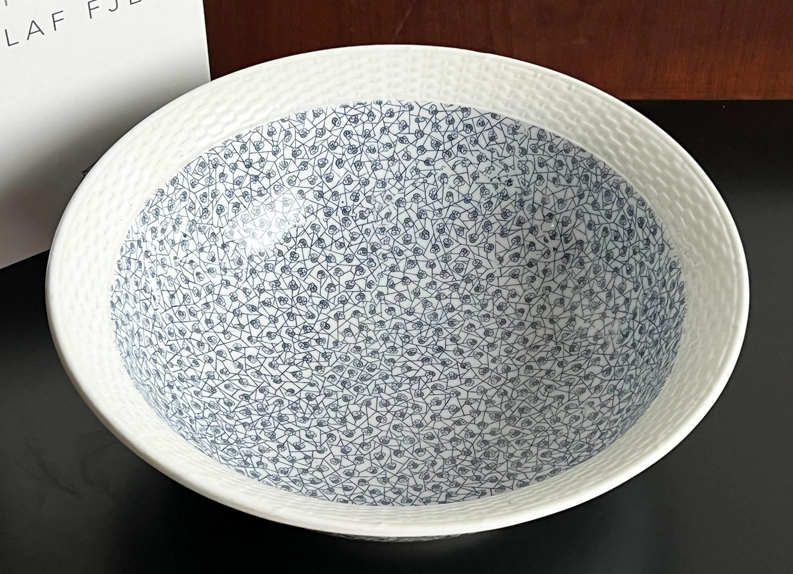 Antique 15" Brownfield & Sons 'Pompadour' Ironstone Serving Bowl - 6