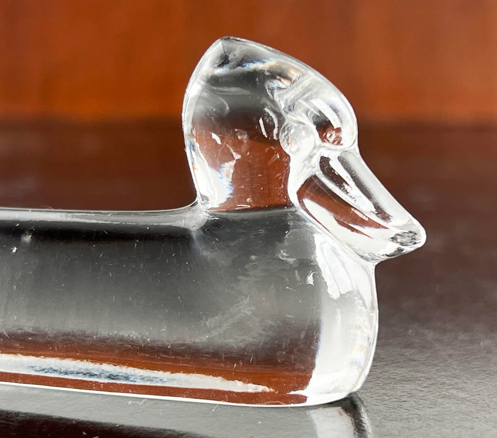 Vintage French Crystal Glass Figural Animal Knife Rests - Set of 4 - 5