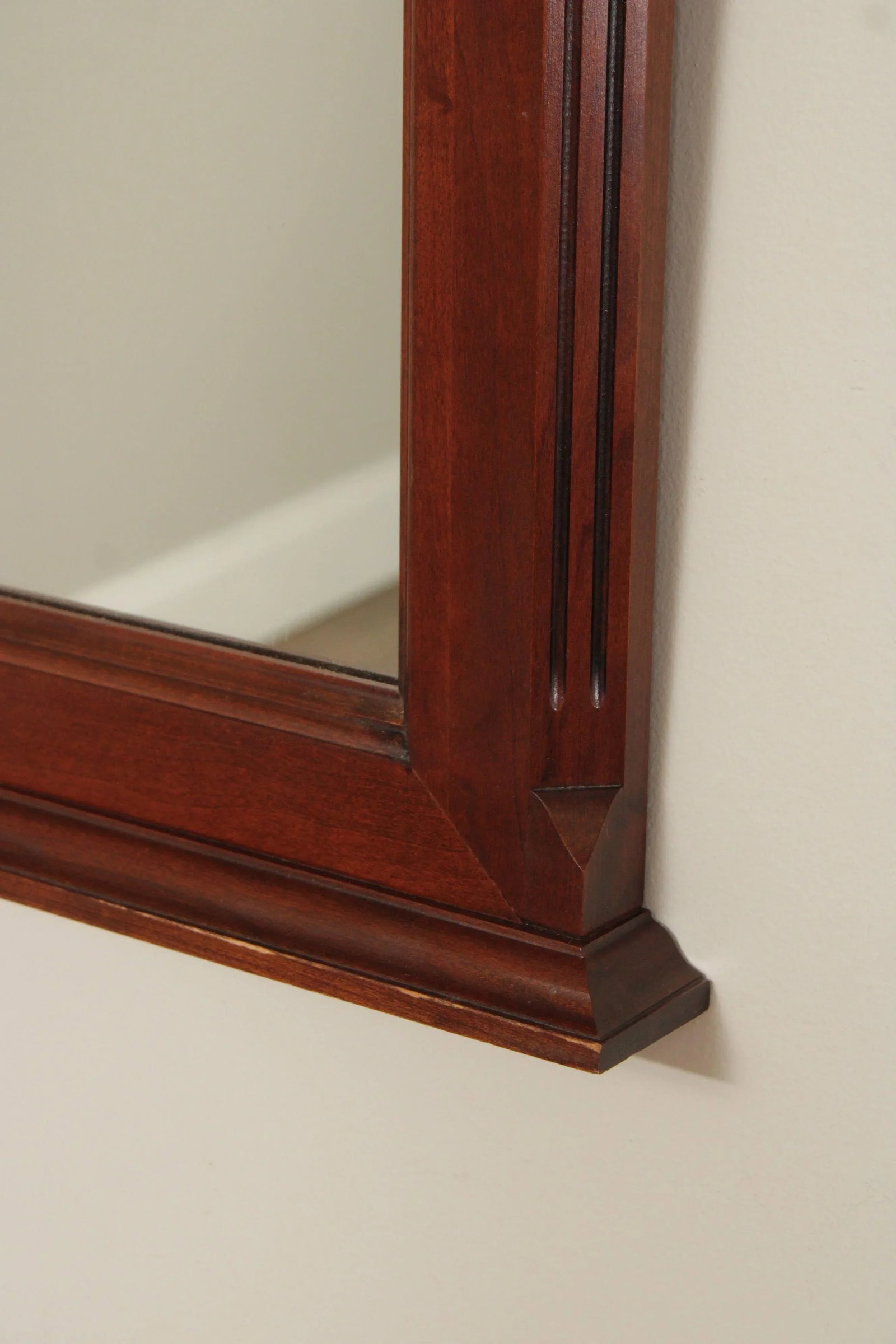 Pennsylvania House Traditional Mahogany Beveled Wall Mirror - 11