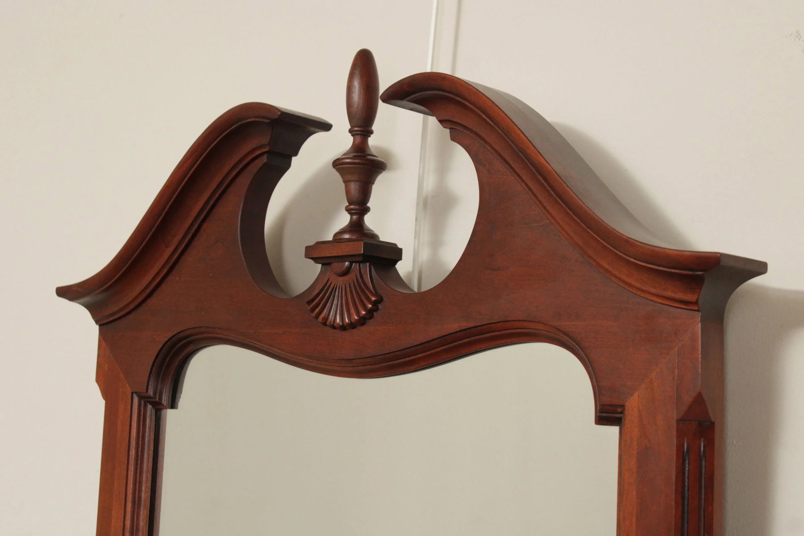 Pennsylvania House Traditional Mahogany Beveled Wall Mirror - 5
