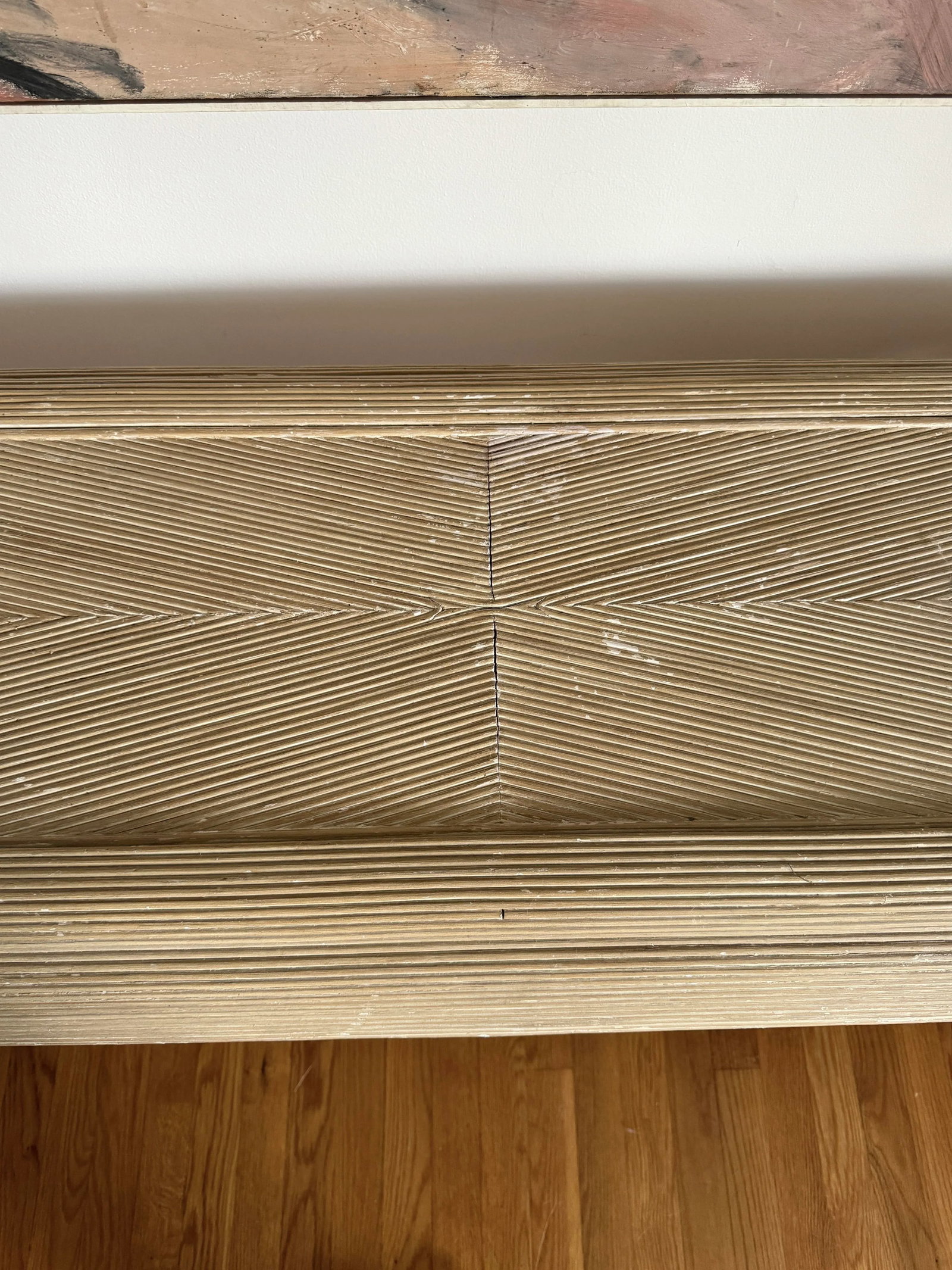 Late 20th Century Pencil Reed Console Entry Table in Style of Karl Springer - 5