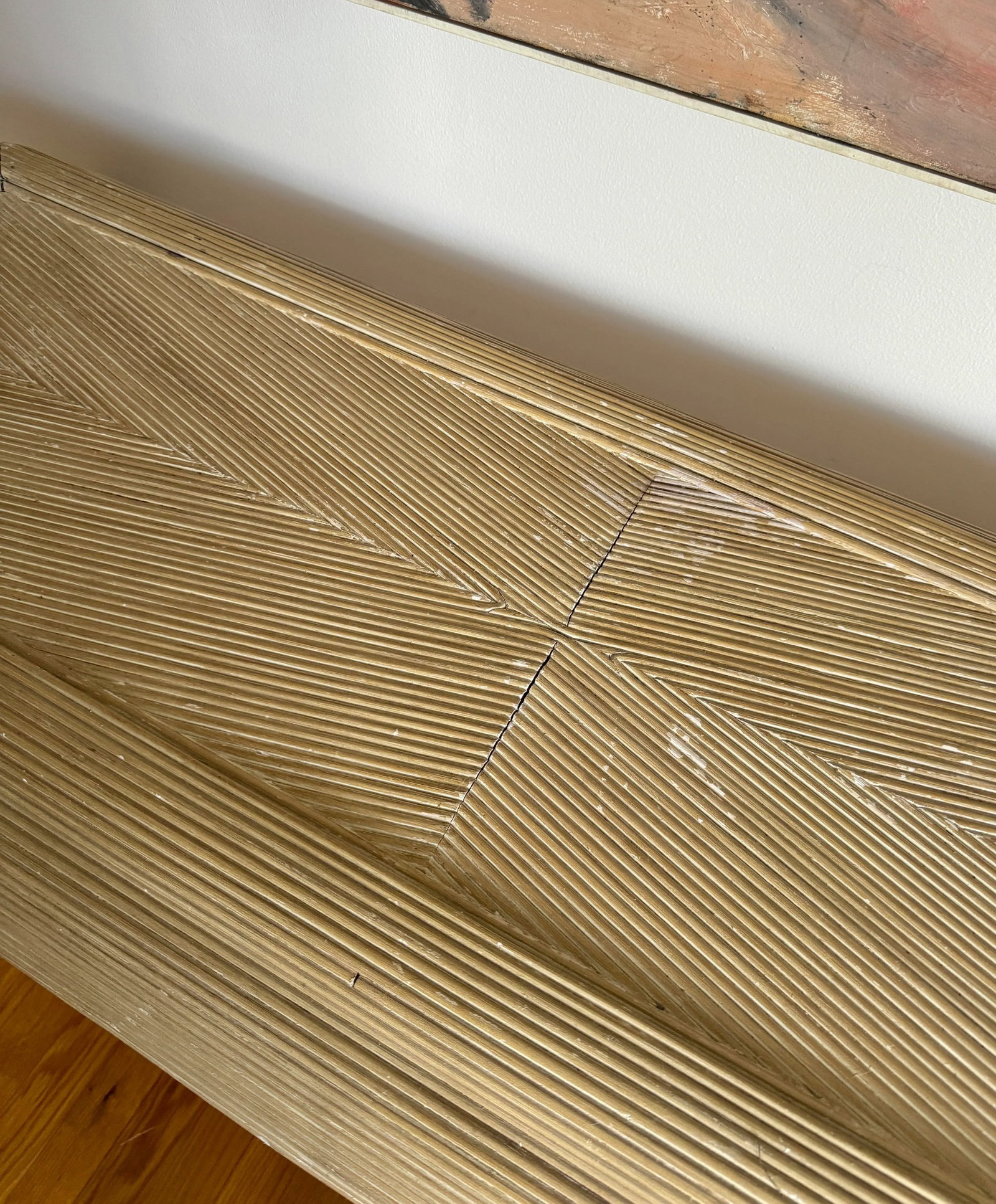 Late 20th Century Pencil Reed Console Entry Table in Style of Karl Springer - 8