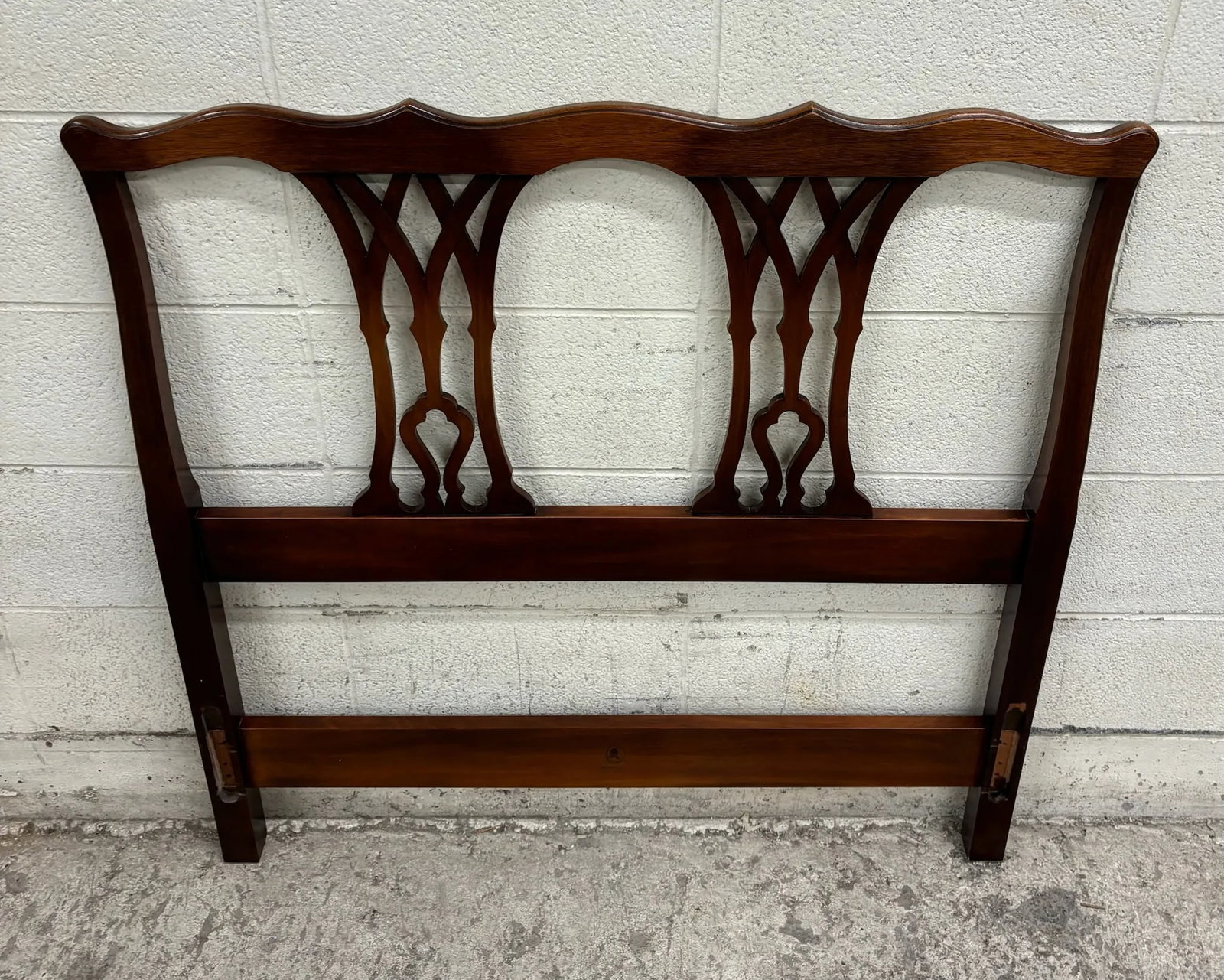 Vintage Kindel Chippendale Style Twin Size Headboard - 3