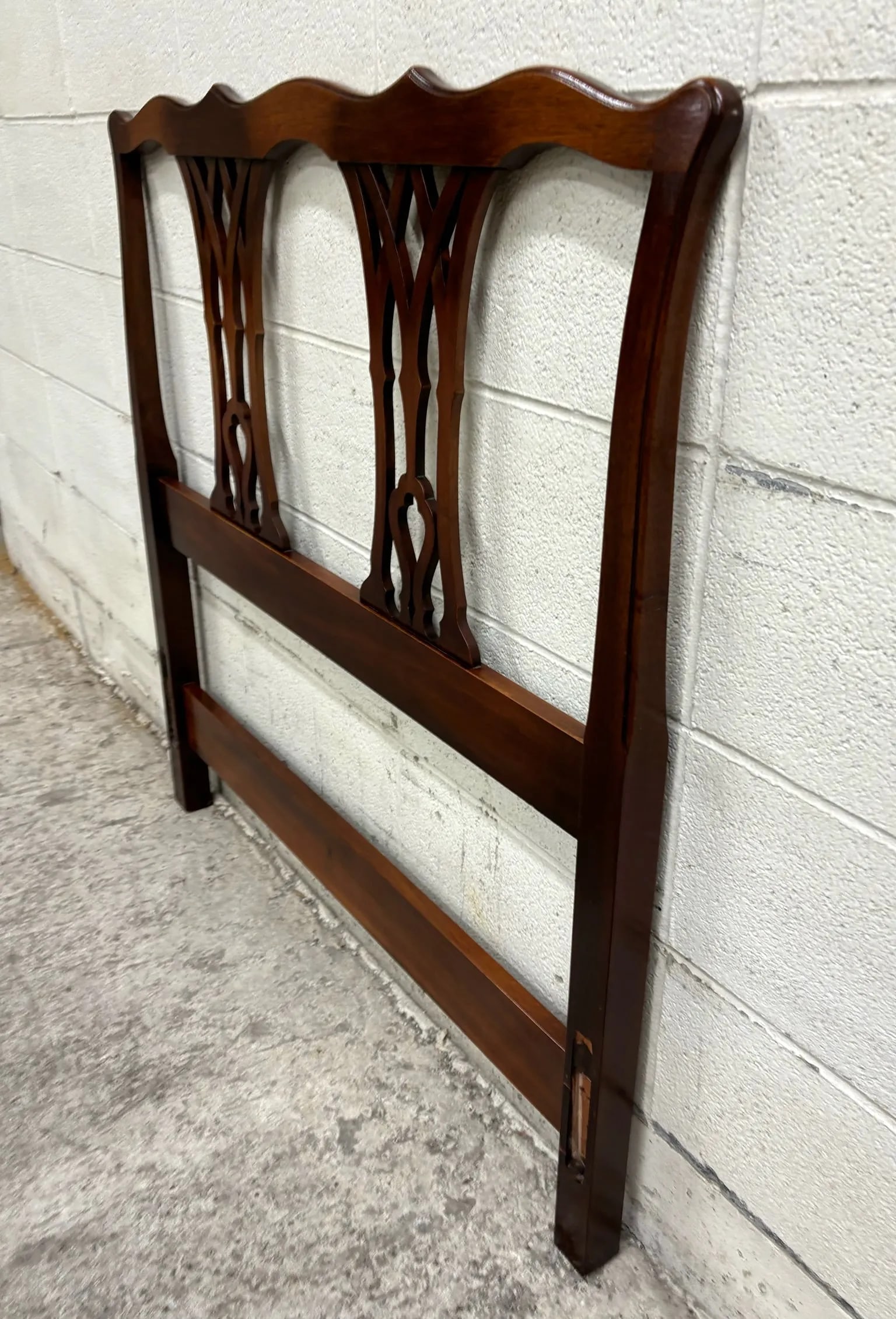 Vintage Kindel Chippendale Style Twin Size Headboard - 4