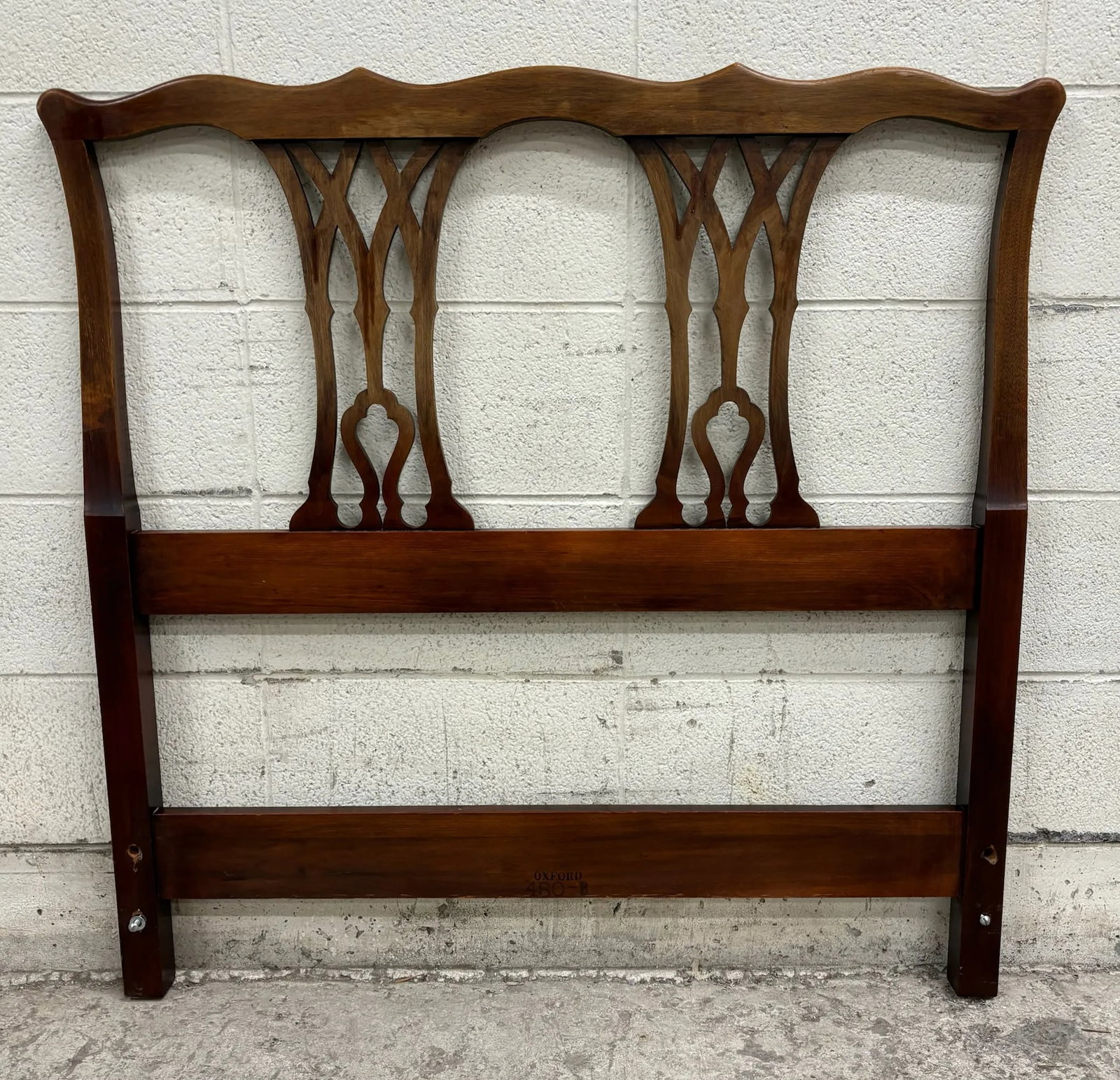 Vintage Kindel Chippendale Style Twin Size Headboard - 5