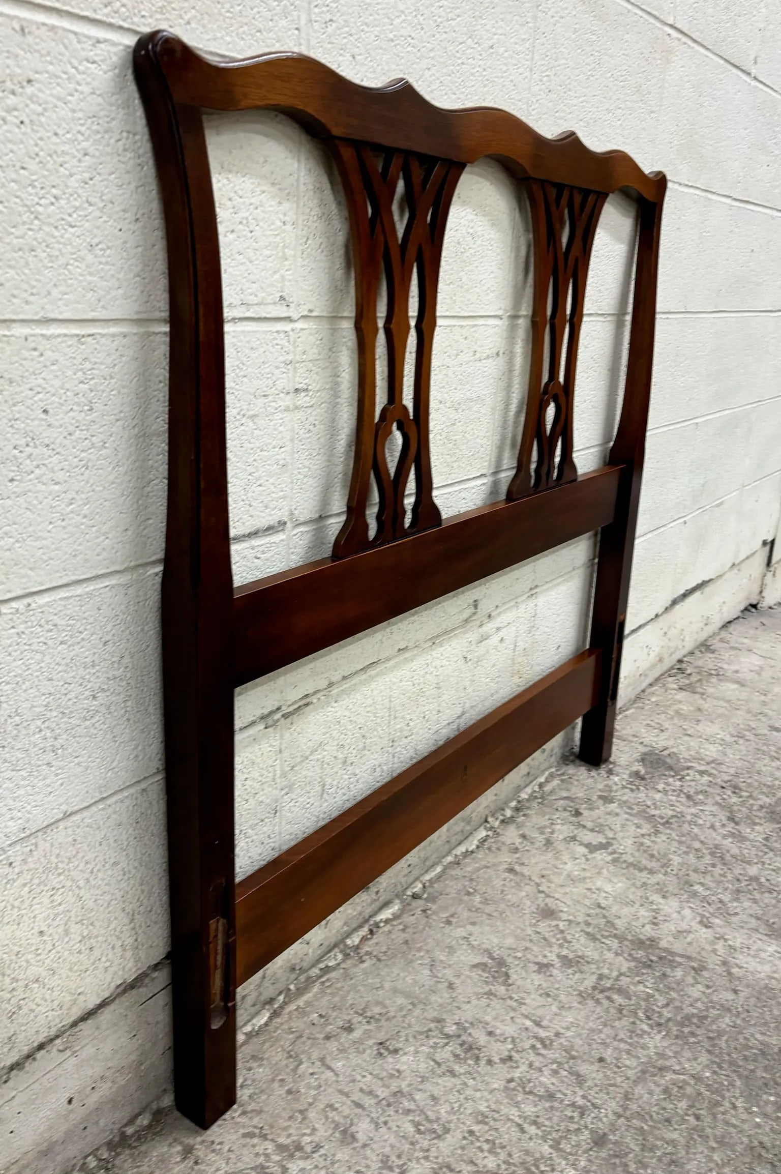 Vintage Kindel Chippendale Style Twin Size Headboard - 9