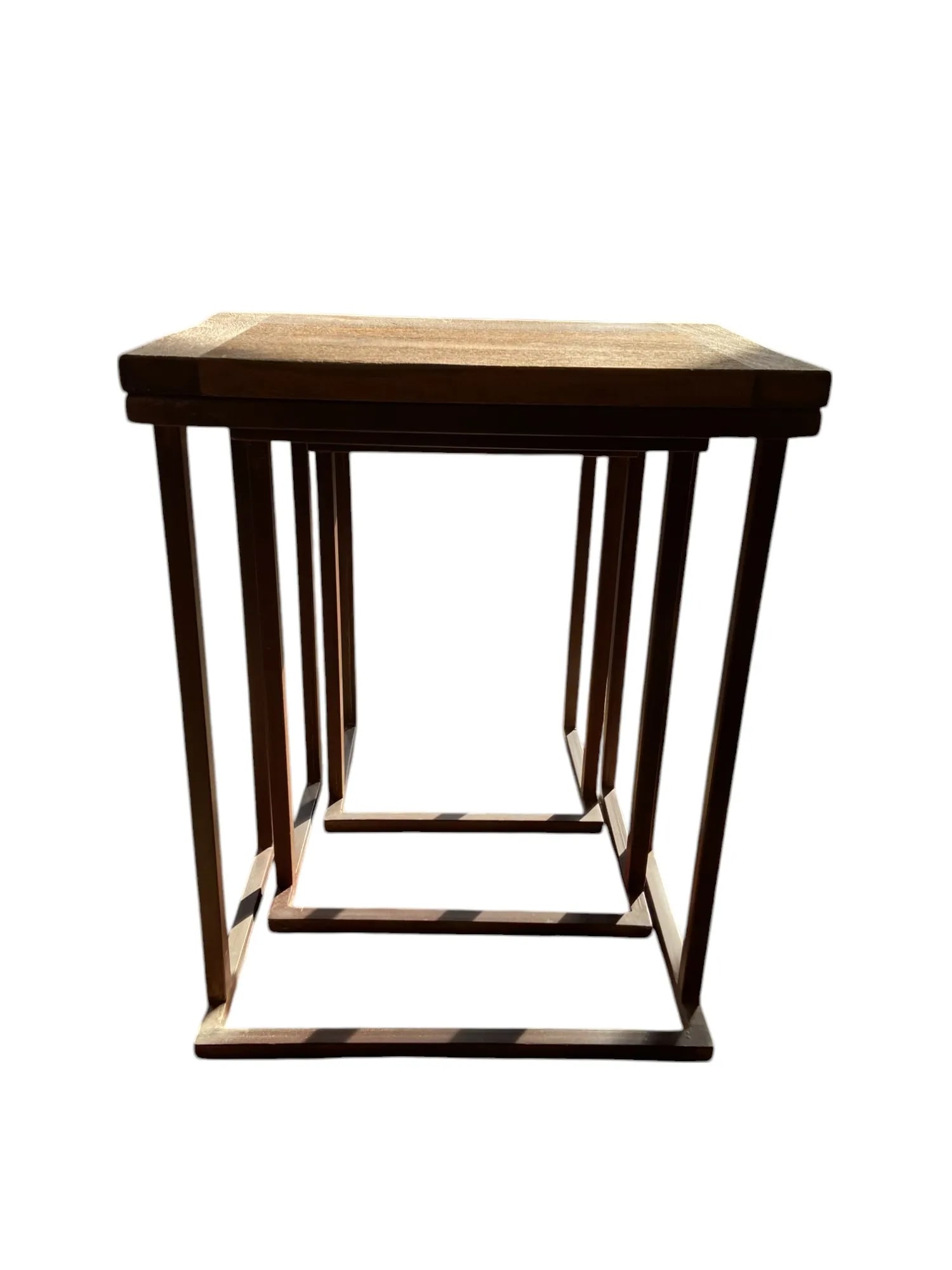 Pottery Barn Granger Reclaimed Wood Nesting Tables - Set of 3 - 4