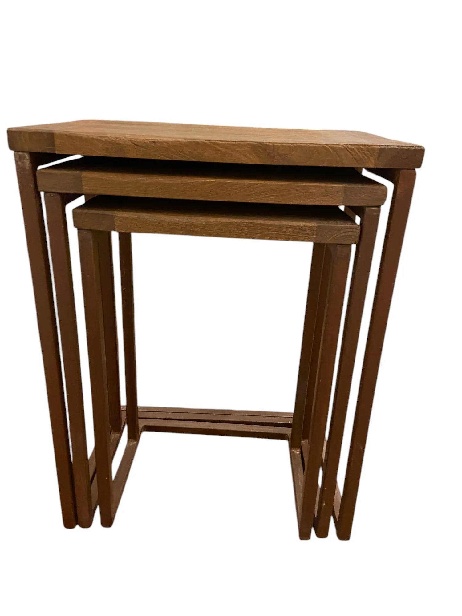 Pottery Barn Granger Reclaimed Wood Nesting Tables - Set of 3 - 5
