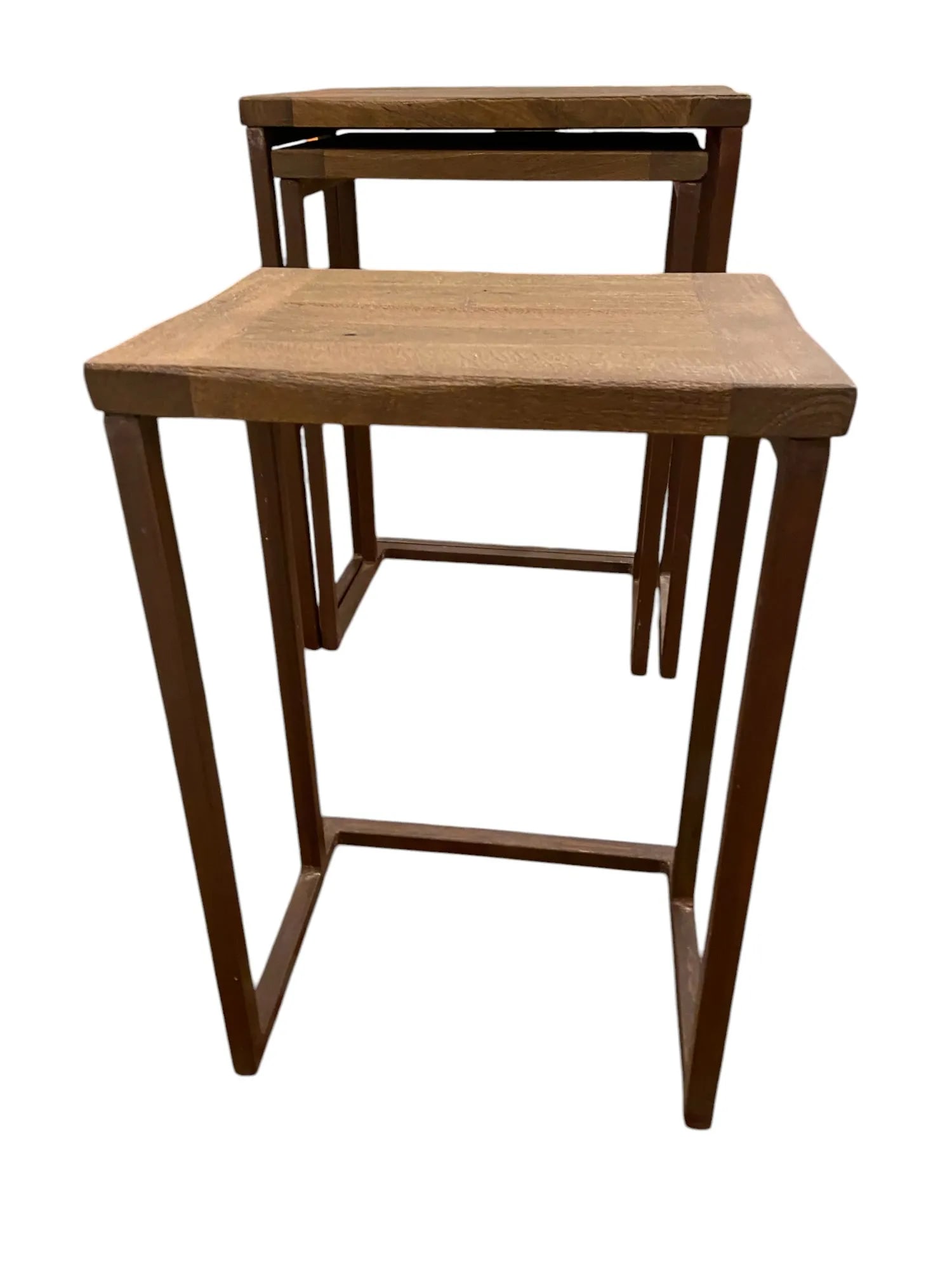 Pottery Barn Granger Reclaimed Wood Nesting Tables - Set of 3 - 8
