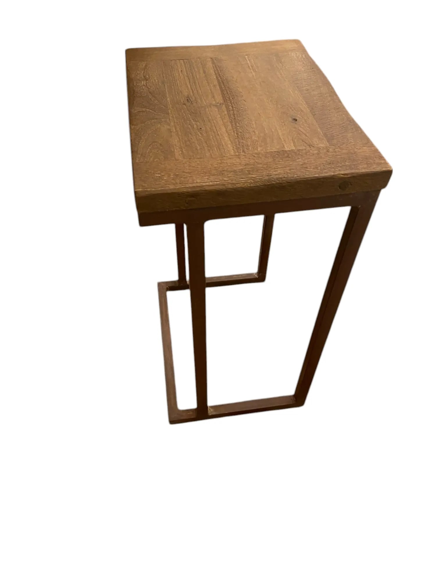 Pottery Barn Granger Reclaimed Wood Nesting Tables - Set of 3 - 9