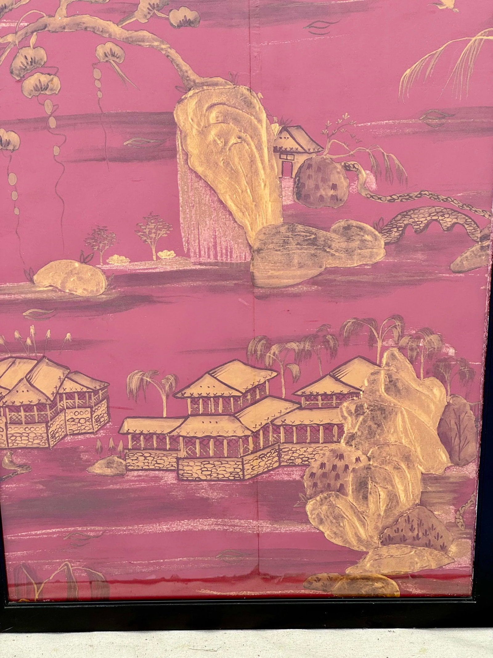 Pair Decorative Chinoiserie Panels - 5
