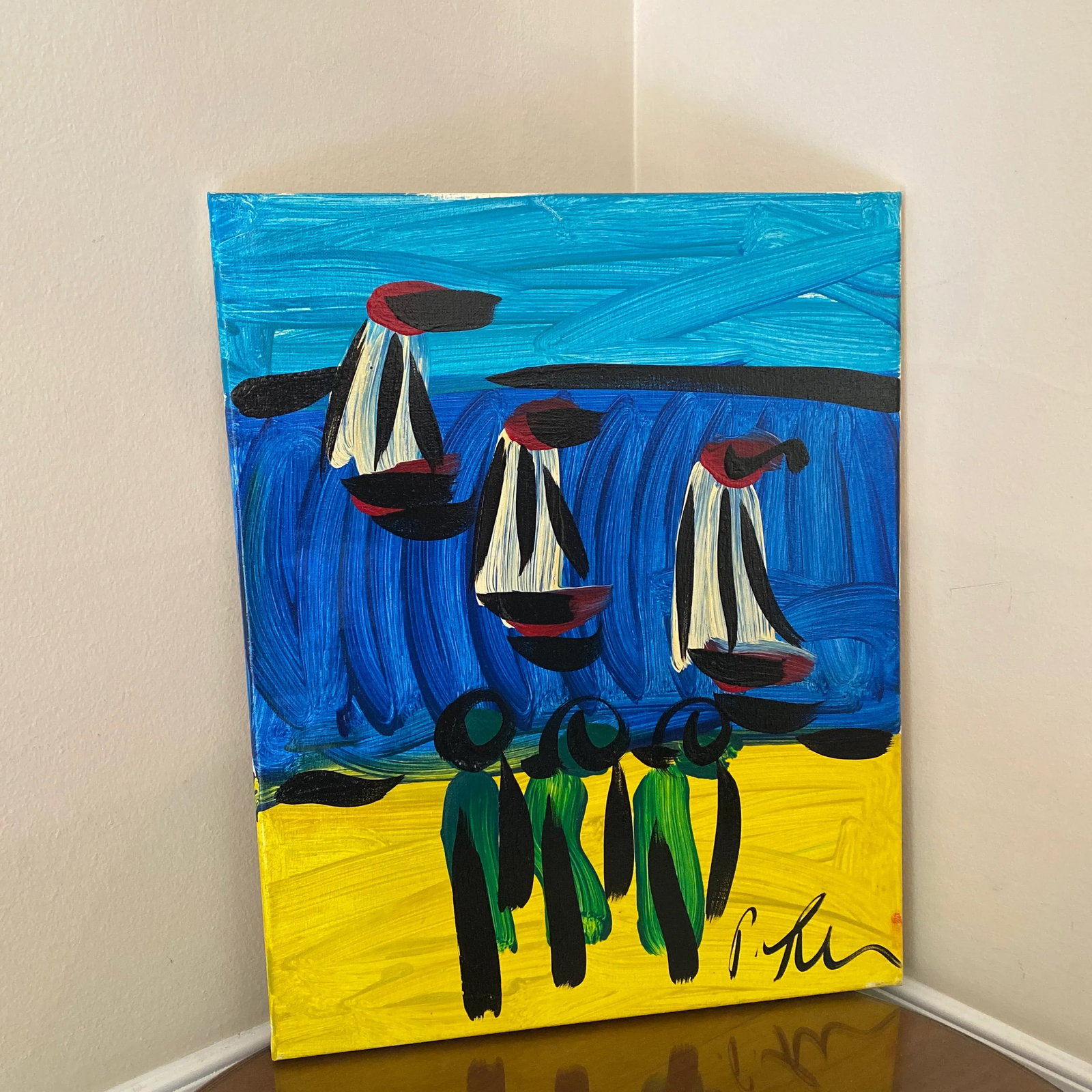1970s Peter Keil Landscape Painting on Canvas - 8