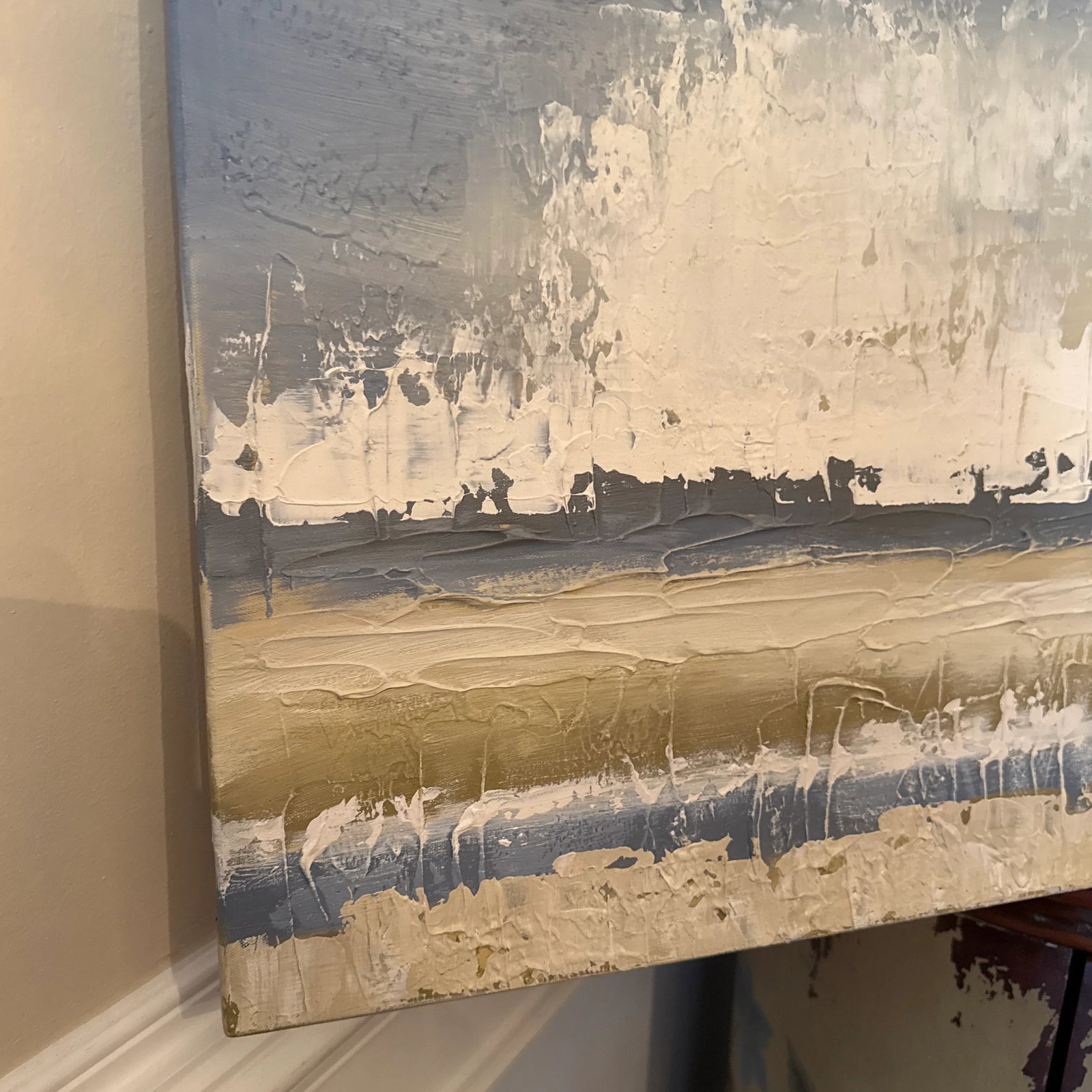 Mid-Century Modern Style Contemporary Abstract Painting by Sarah Brooke - 3