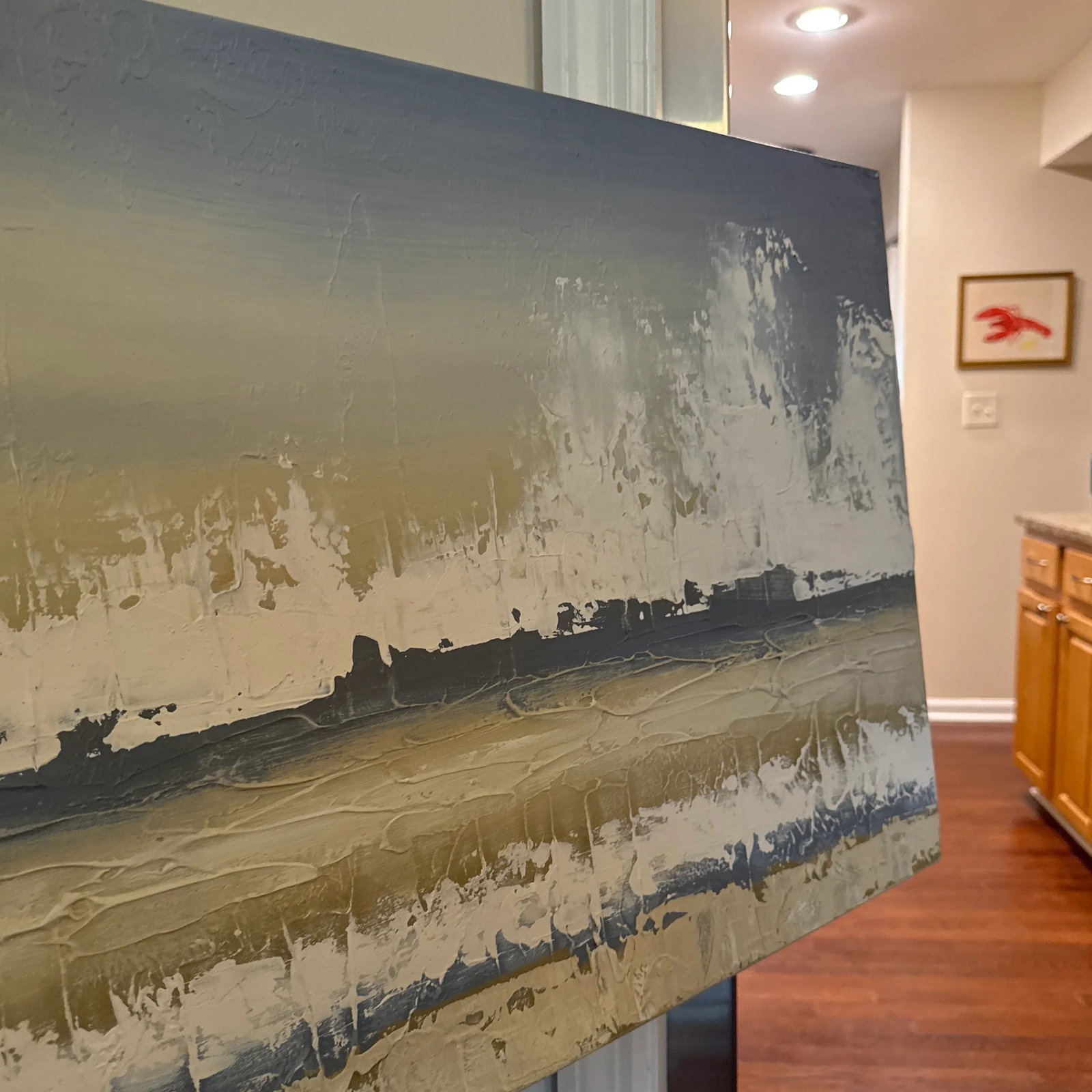Mid-Century Modern Style Contemporary Abstract Painting by Sarah Brooke - 7