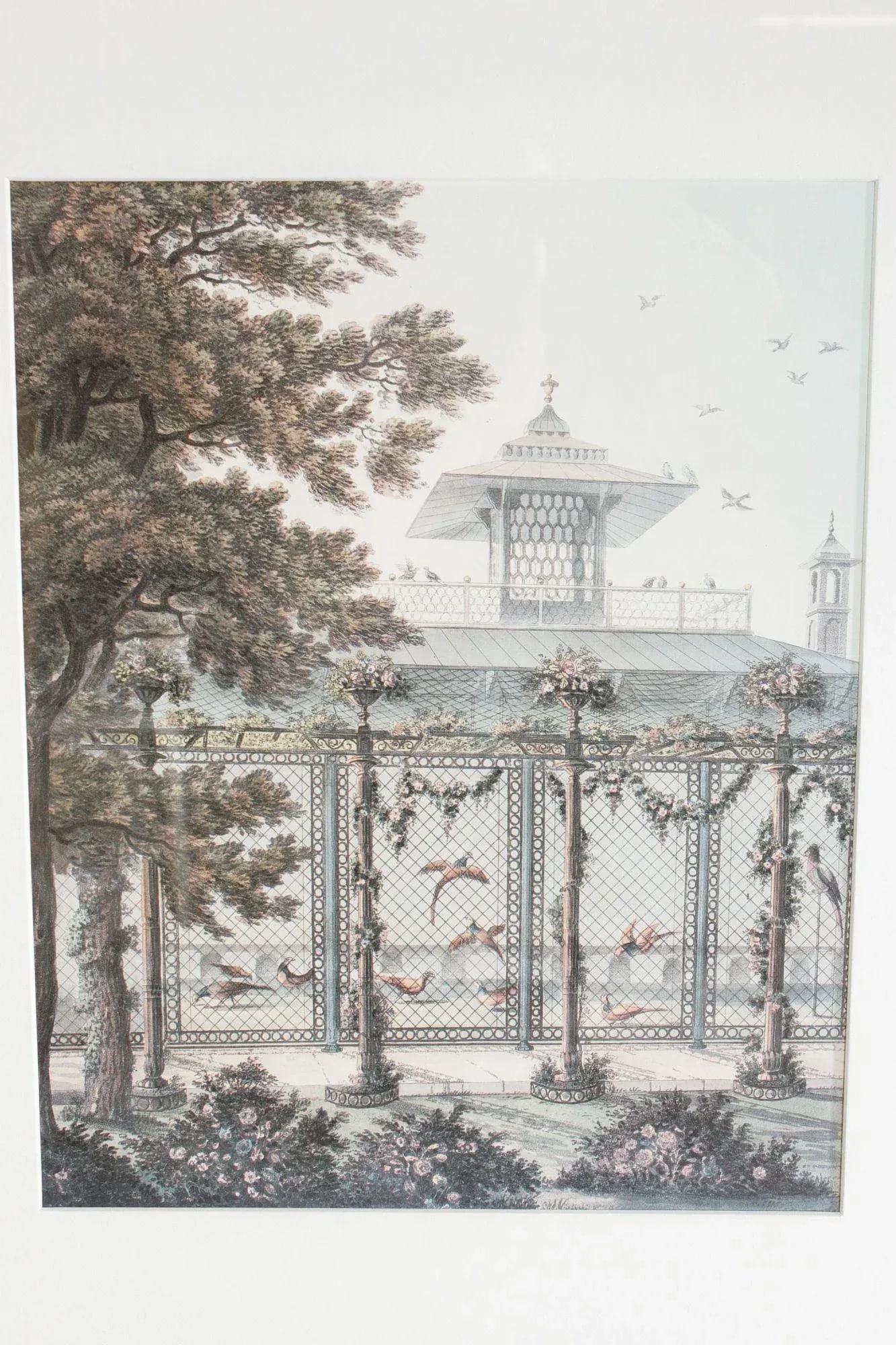 English Georgian Garden and Pheasantry Prints - 3