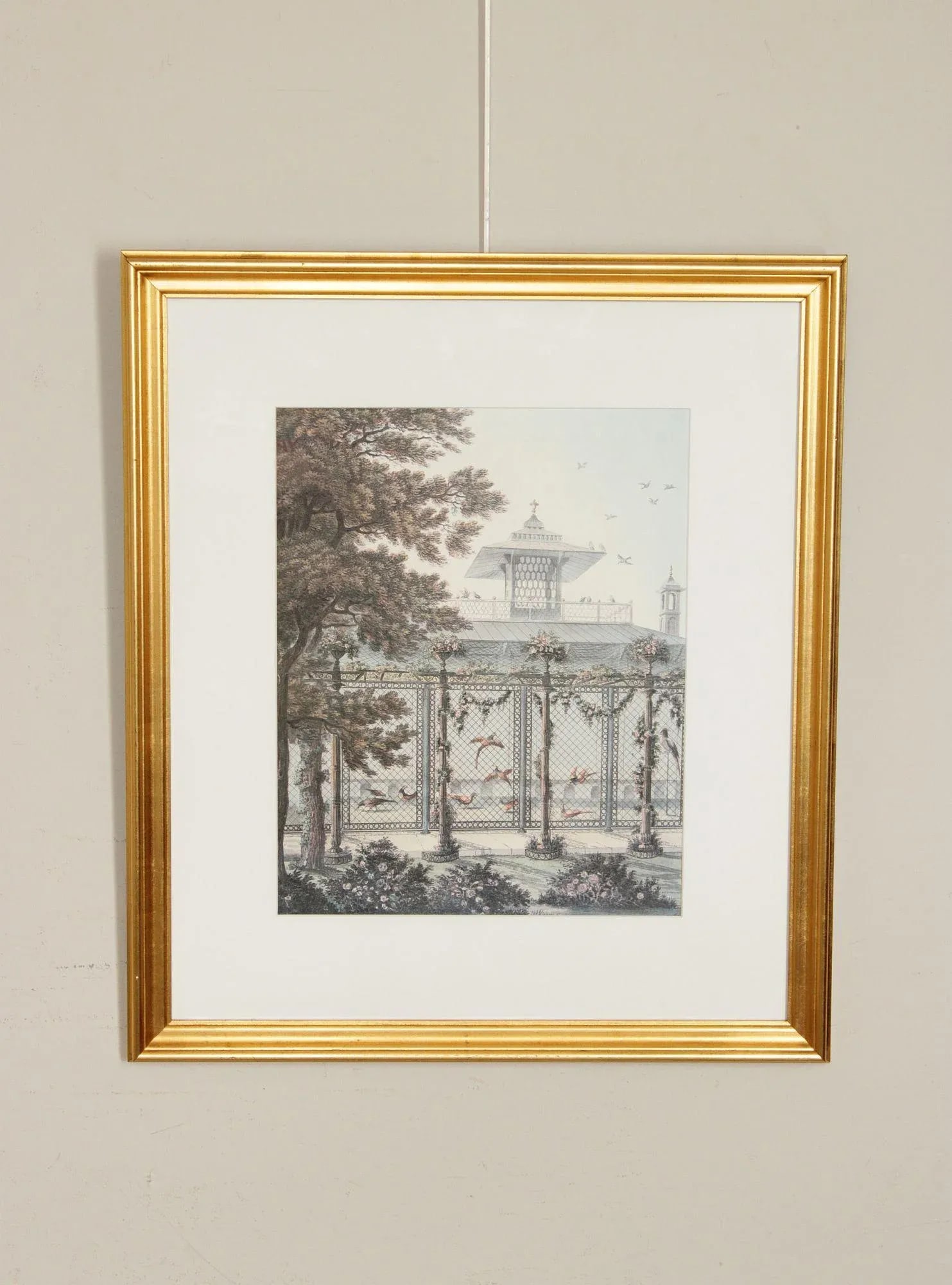 English Georgian Garden and Pheasantry Prints - 4