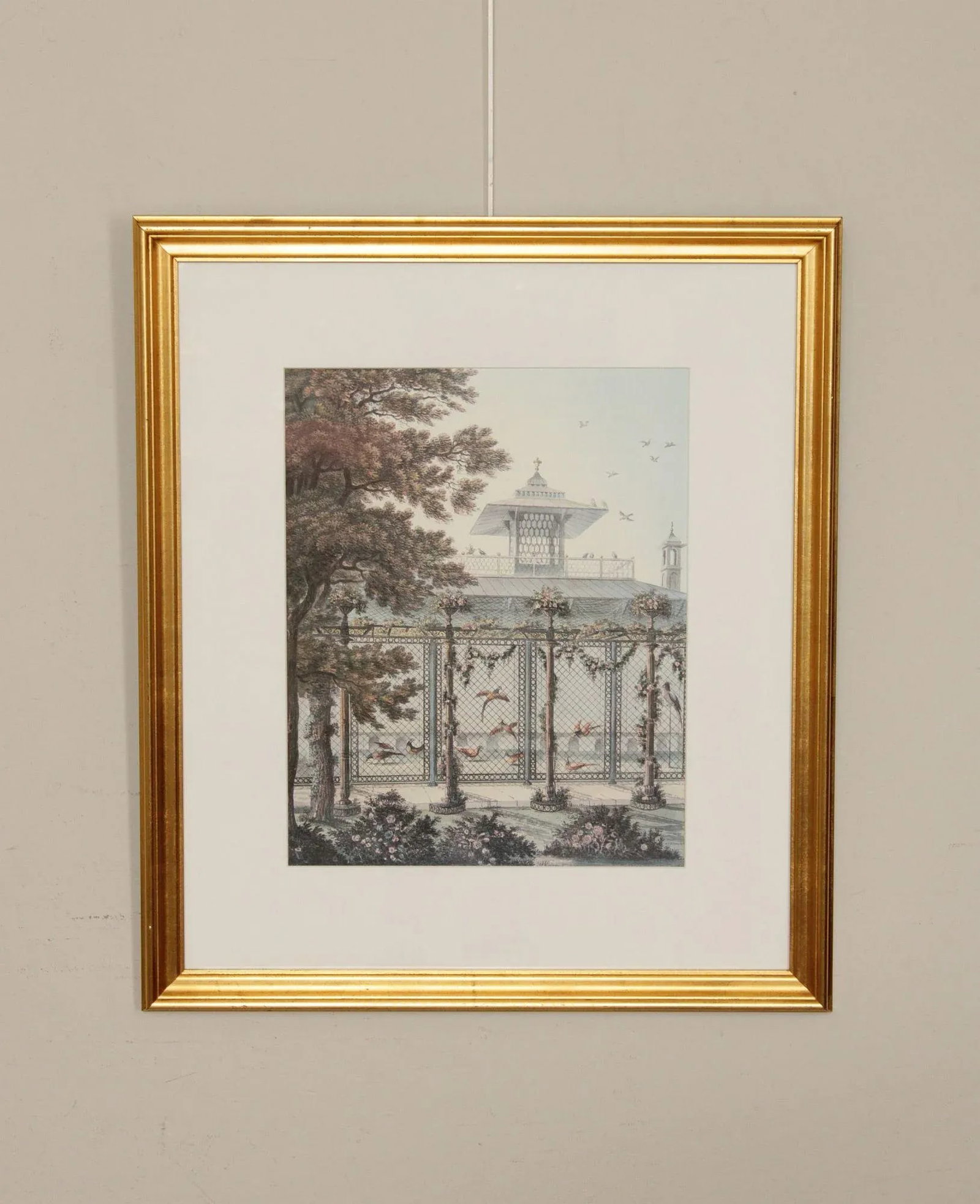 English Georgian Garden and Pheasantry Prints - 6