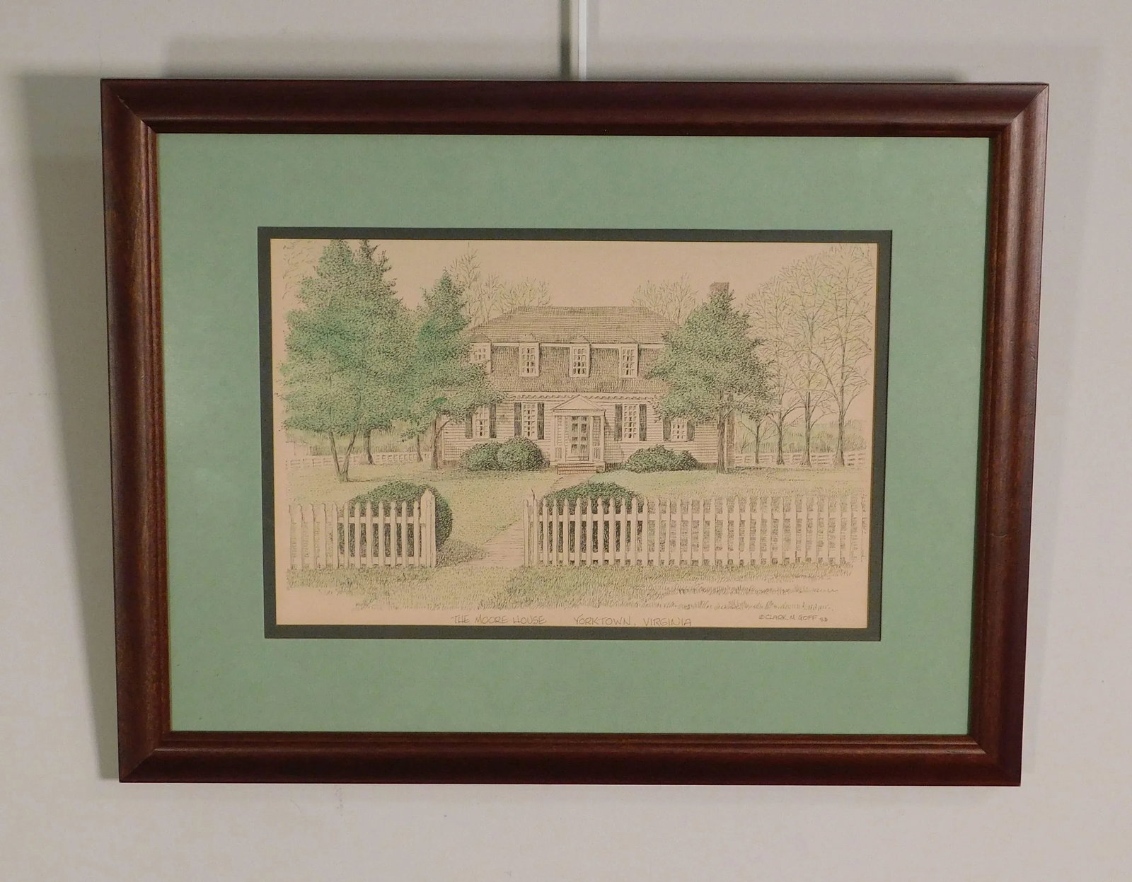 Clark M. Goff Framed Print "The Moore House, Yorktown, VA" - 11