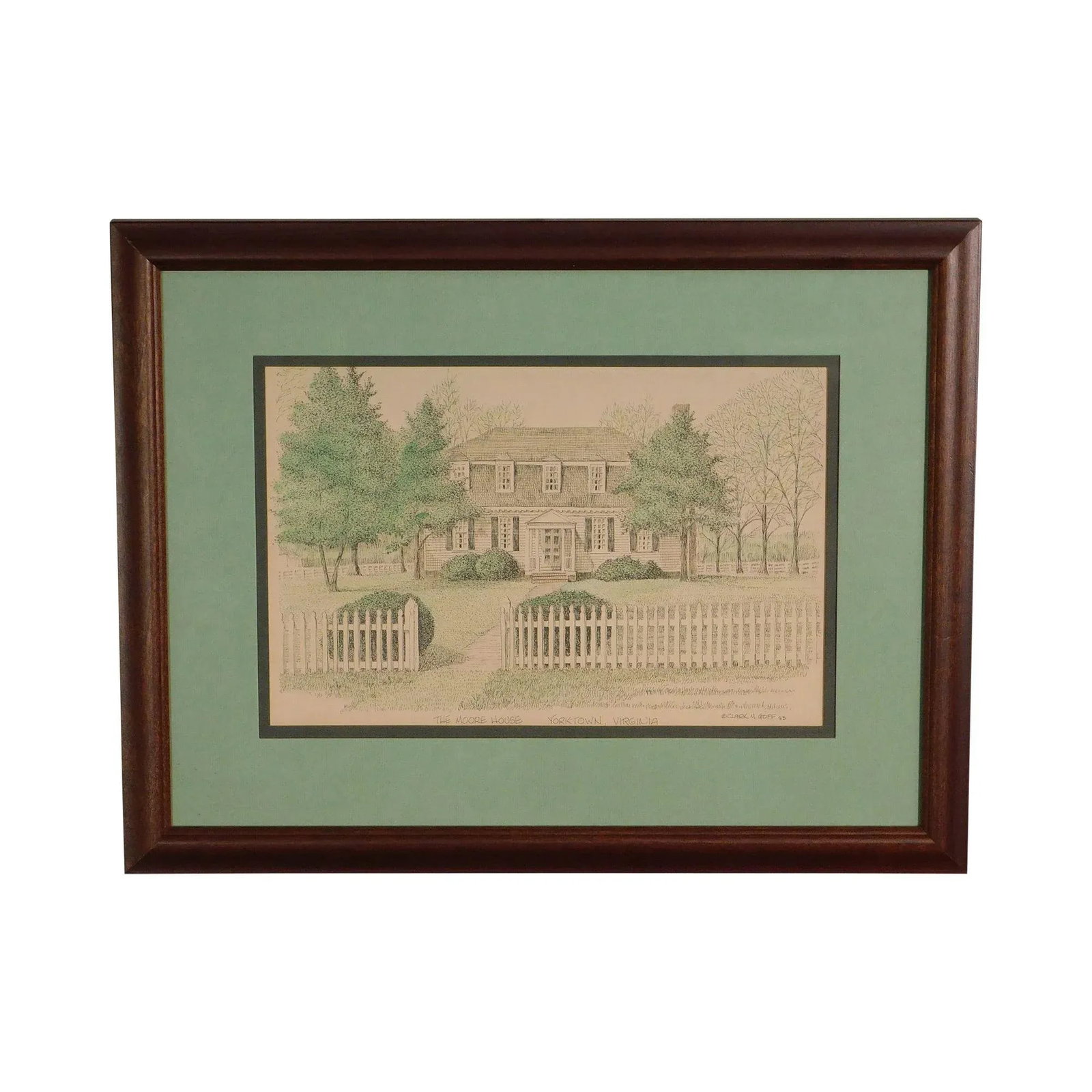 Clark M. Goff Framed Print "The Moore House, Yorktown, VA" - 12