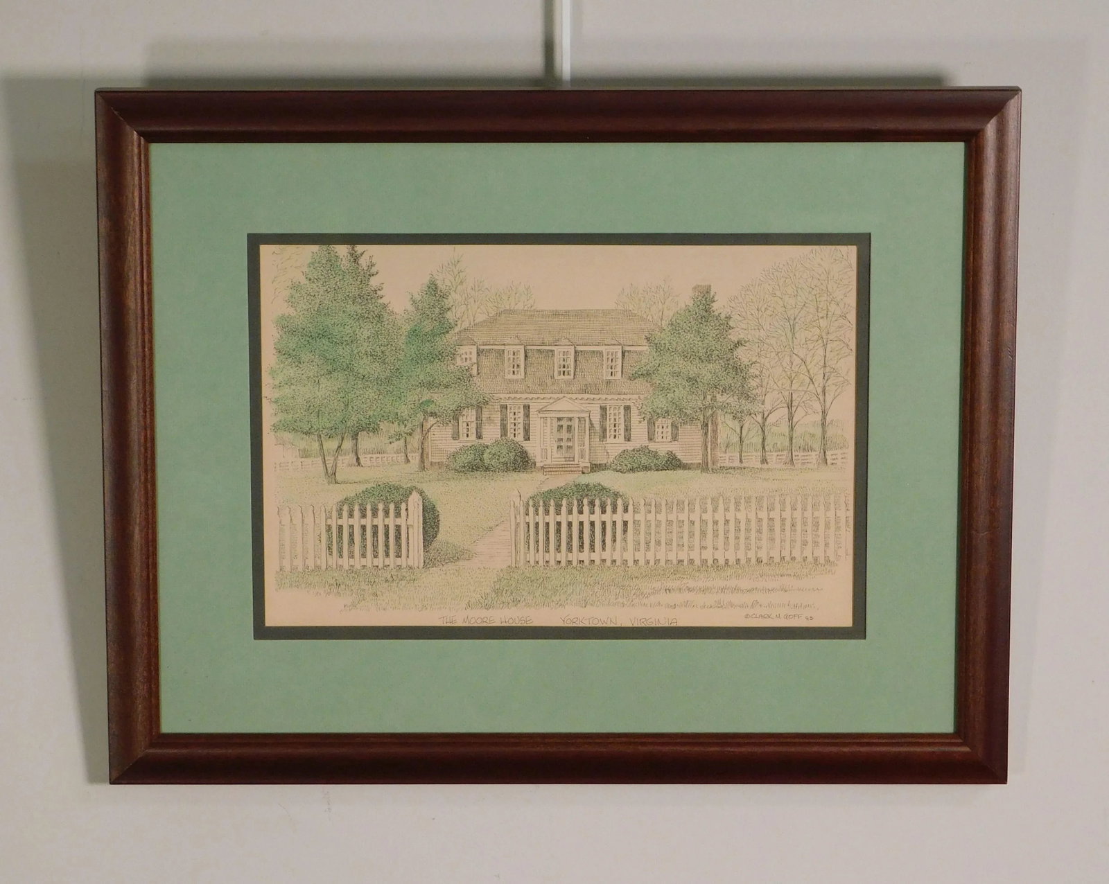 Clark M. Goff Framed Print "The Moore House, Yorktown, VA" - 2