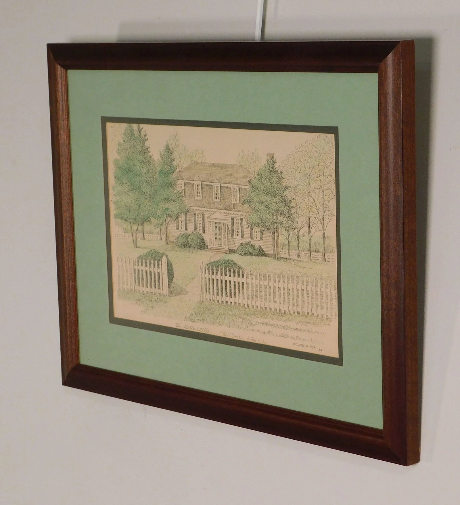 Clark M. Goff Framed Print "The Moore House, Yorktown, VA" - 3