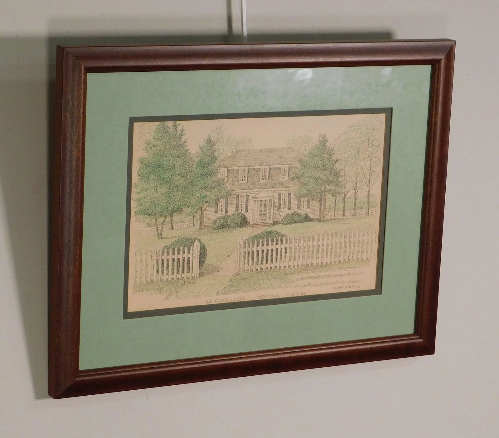 Clark M. Goff Framed Print "The Moore House, Yorktown, VA" - 4