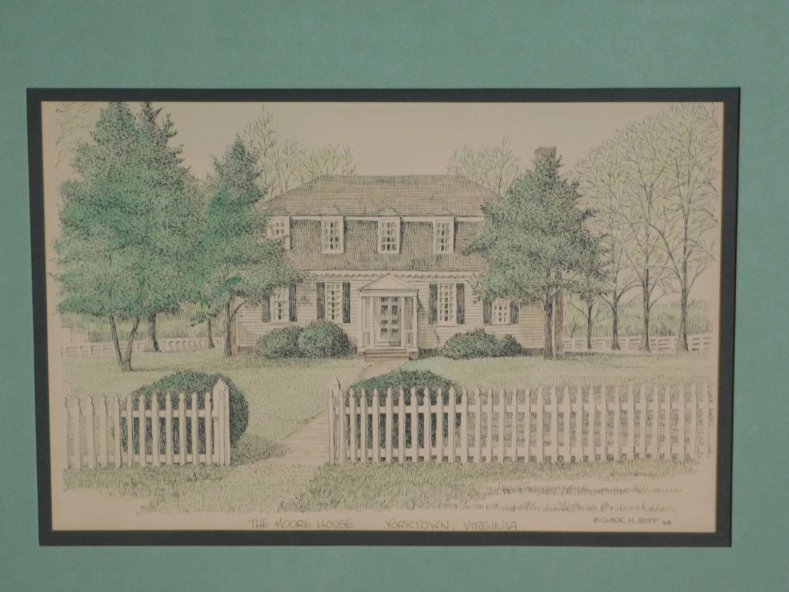 Clark M. Goff Framed Print "The Moore House, Yorktown, VA" - 7