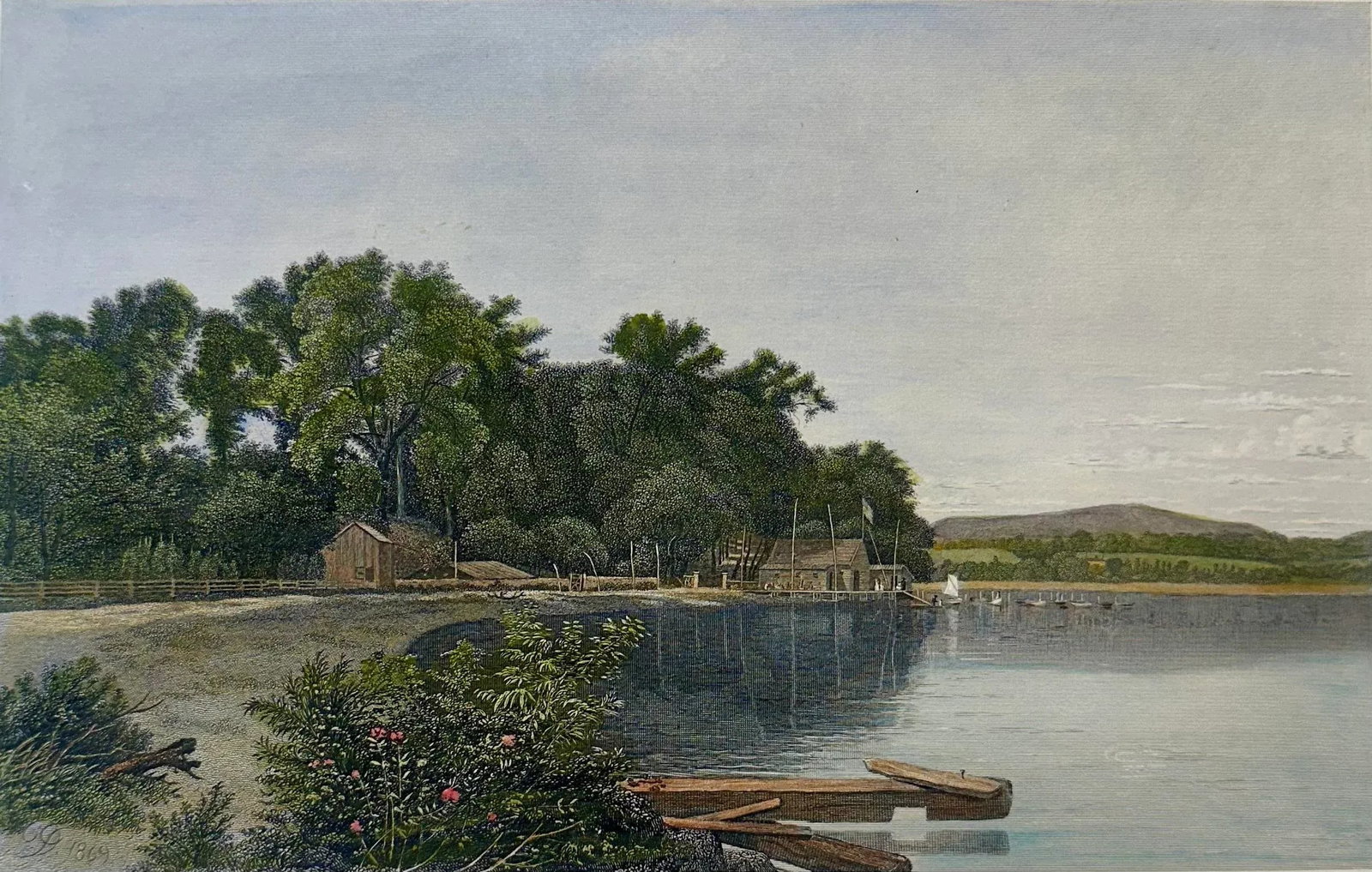 1872 Mouth of Moodna on the Hudson, Unframed - 2