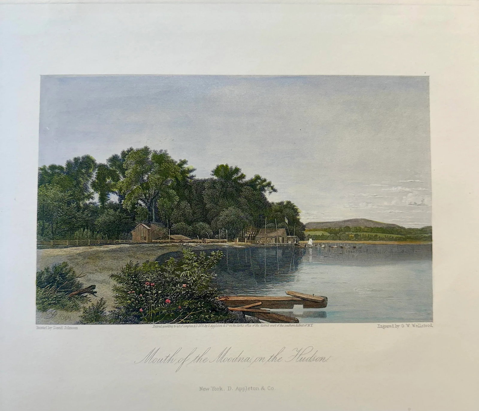 1872 Mouth of Moodna on the Hudson, Unframed - 3