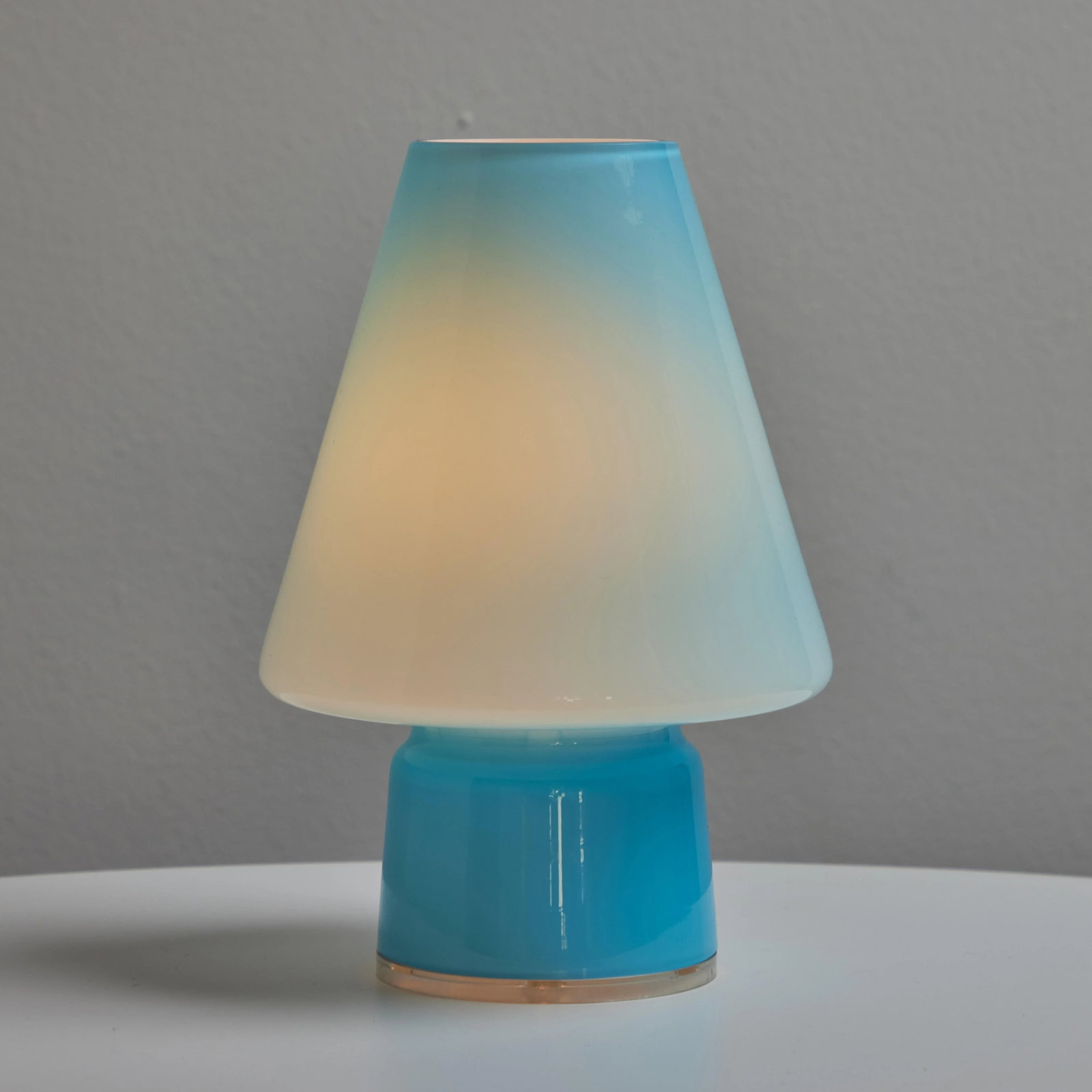 1980s Memphis Style Glass 'BiBi' Table Lamps for Artemide - a Pair - 6